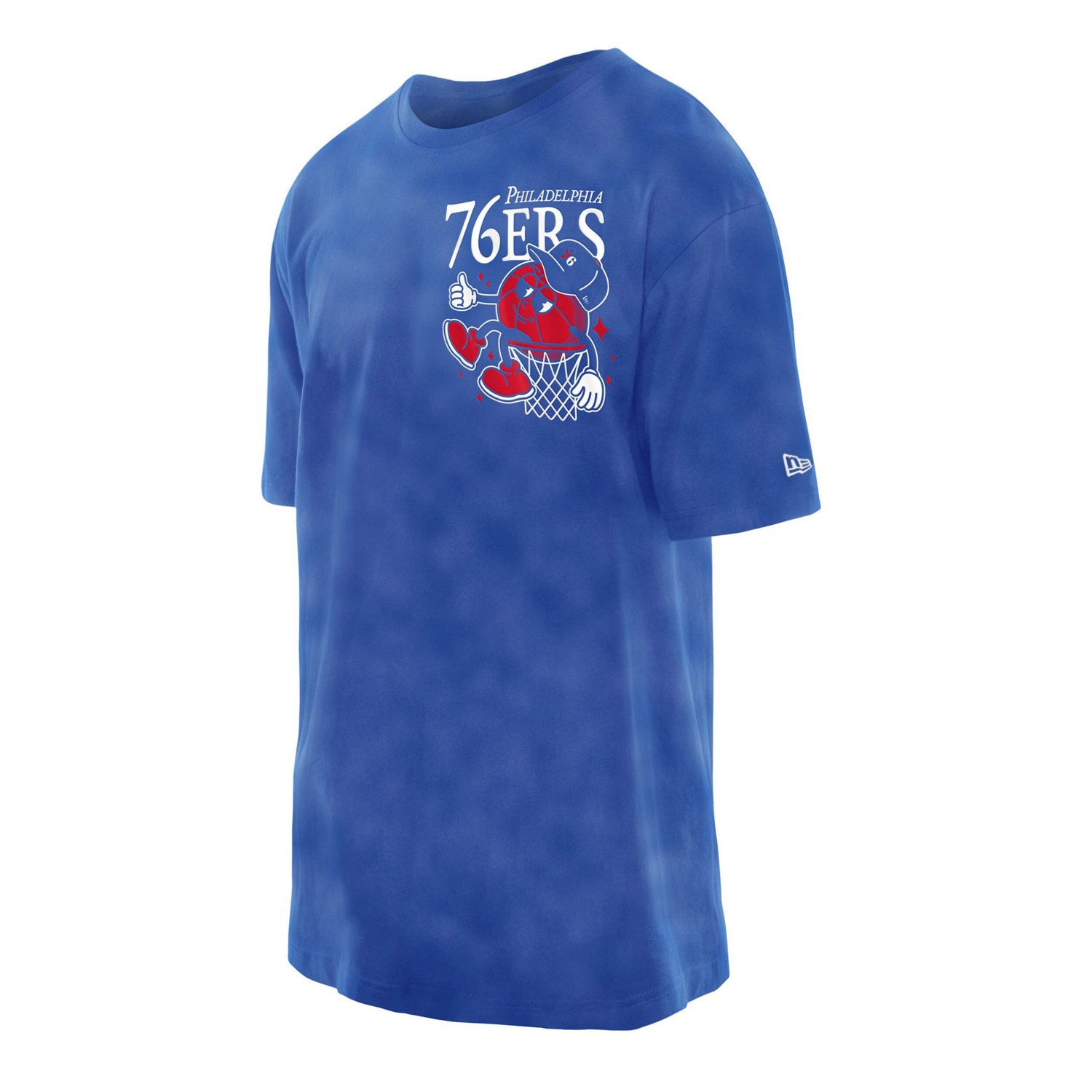 New Era Philadelphia 76ers Old School Sport Enzyme Wash Oversized T-Shirt - view number 2