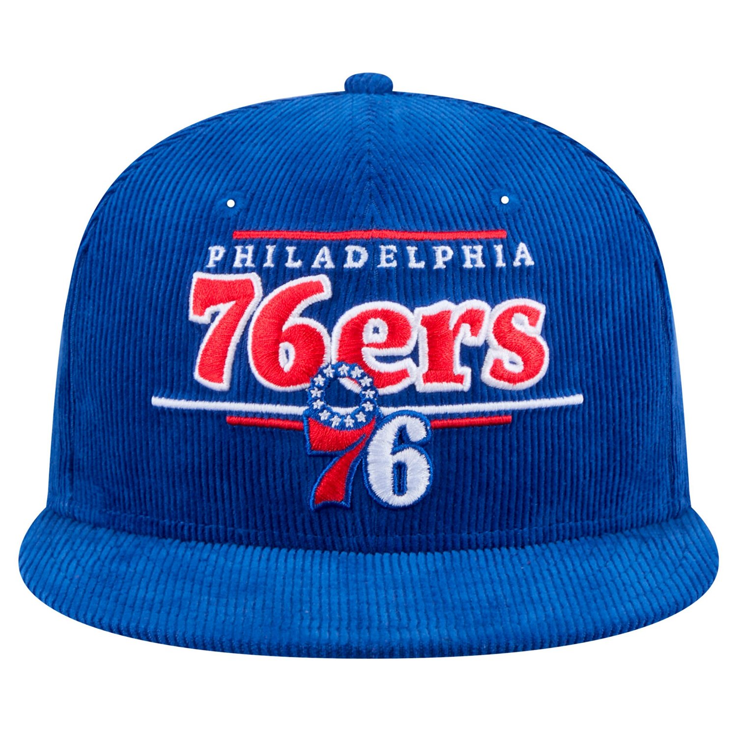 New Era Philadelphia 76ers Throwback Display Corduroy 9FIFTY Snapback Hat - view number 2