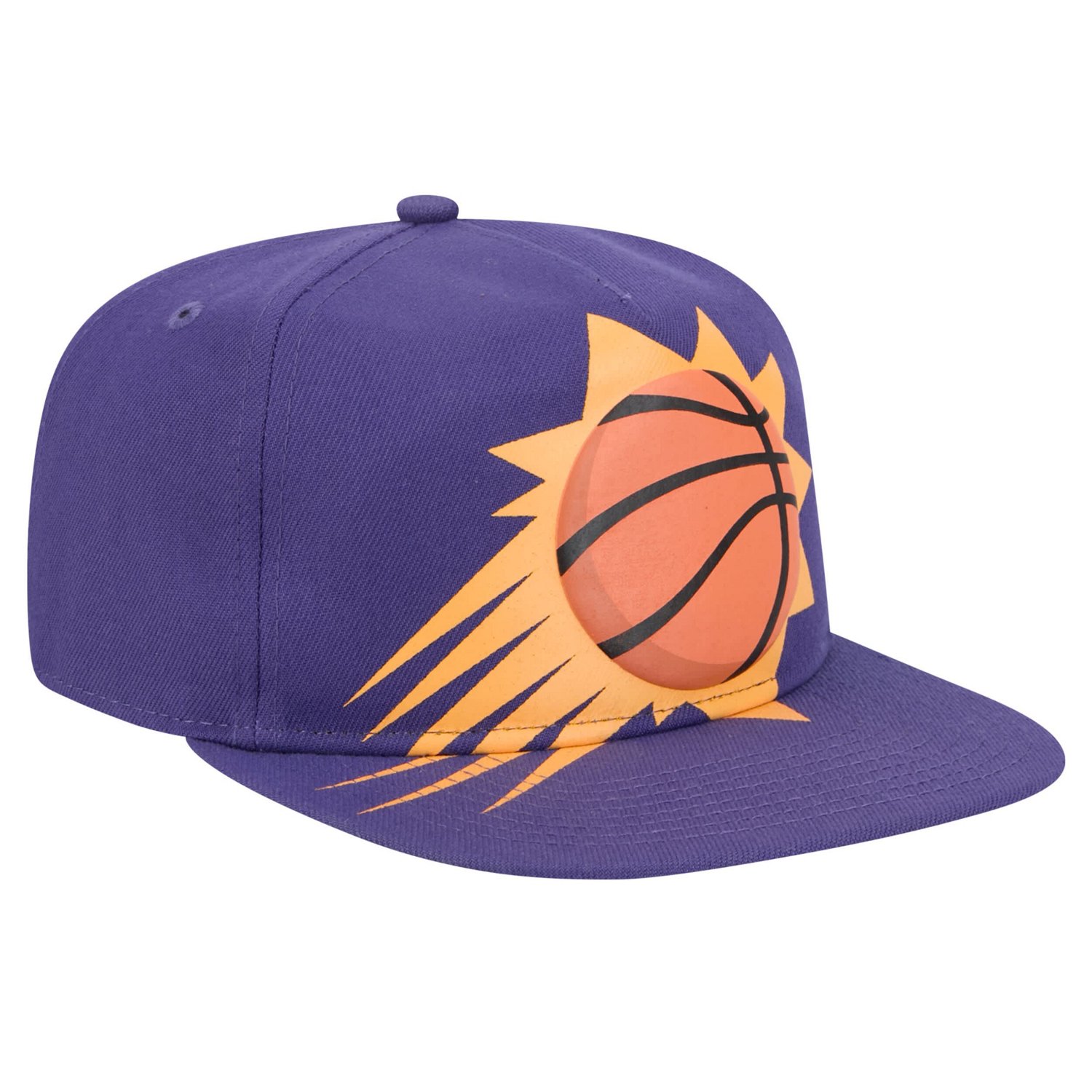 New Era Phoenix Suns Oversized Puff Print Logo Golfer Snapback Hat - view number 3