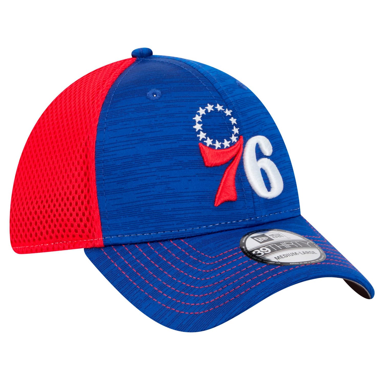 New Era Red Philadelphia 76ers Active Tech Neo Flex 39THIRTY Flex Hat - view number 3