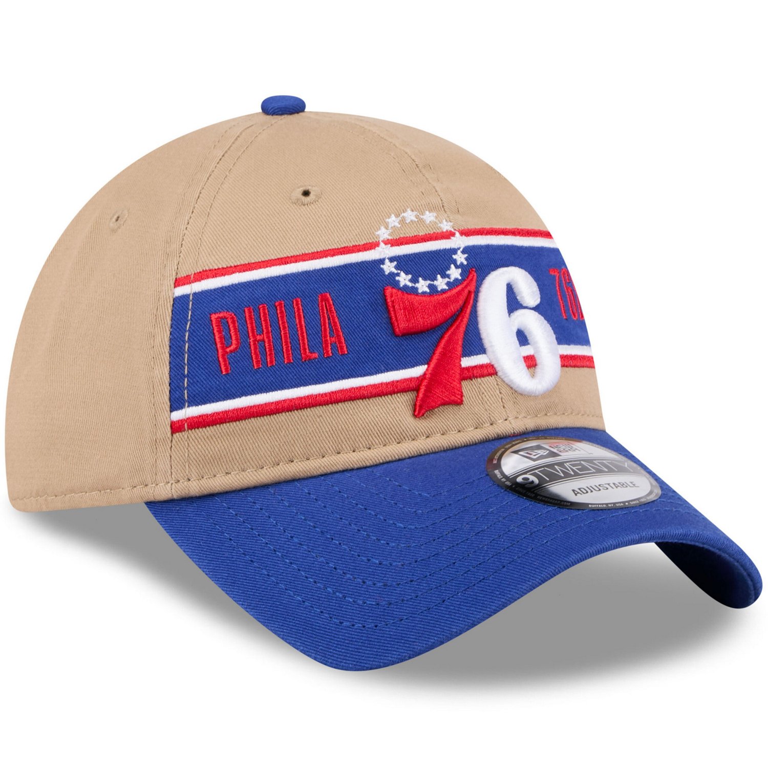 New Era Royal Philadelphia 76ers 2024 NBA Draft 9TWENTY Adjustable Hat - view number 3