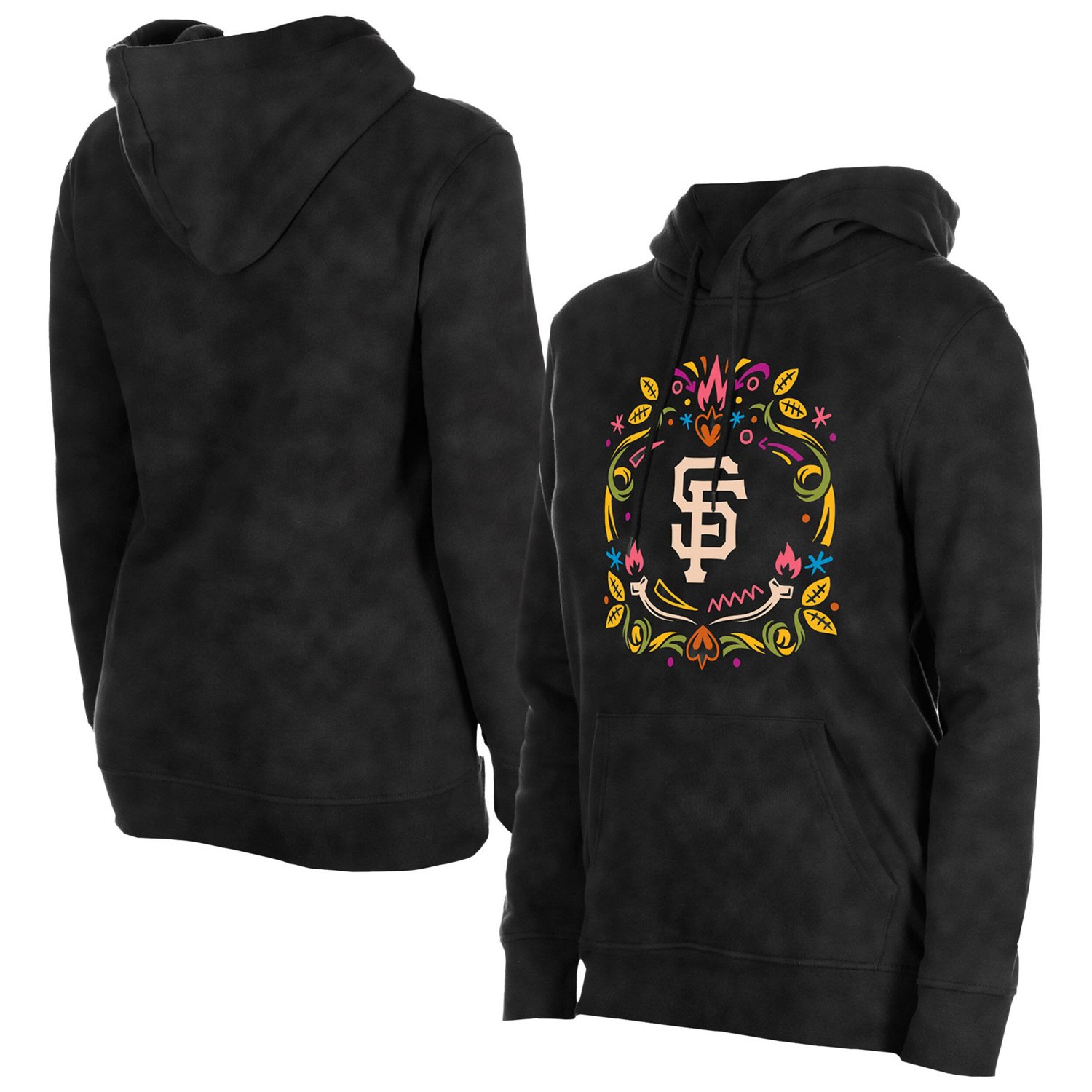 New Era San Francisco Giants Da de Muertos Mineral Wash Hoodie Sweatshirt - view number 1