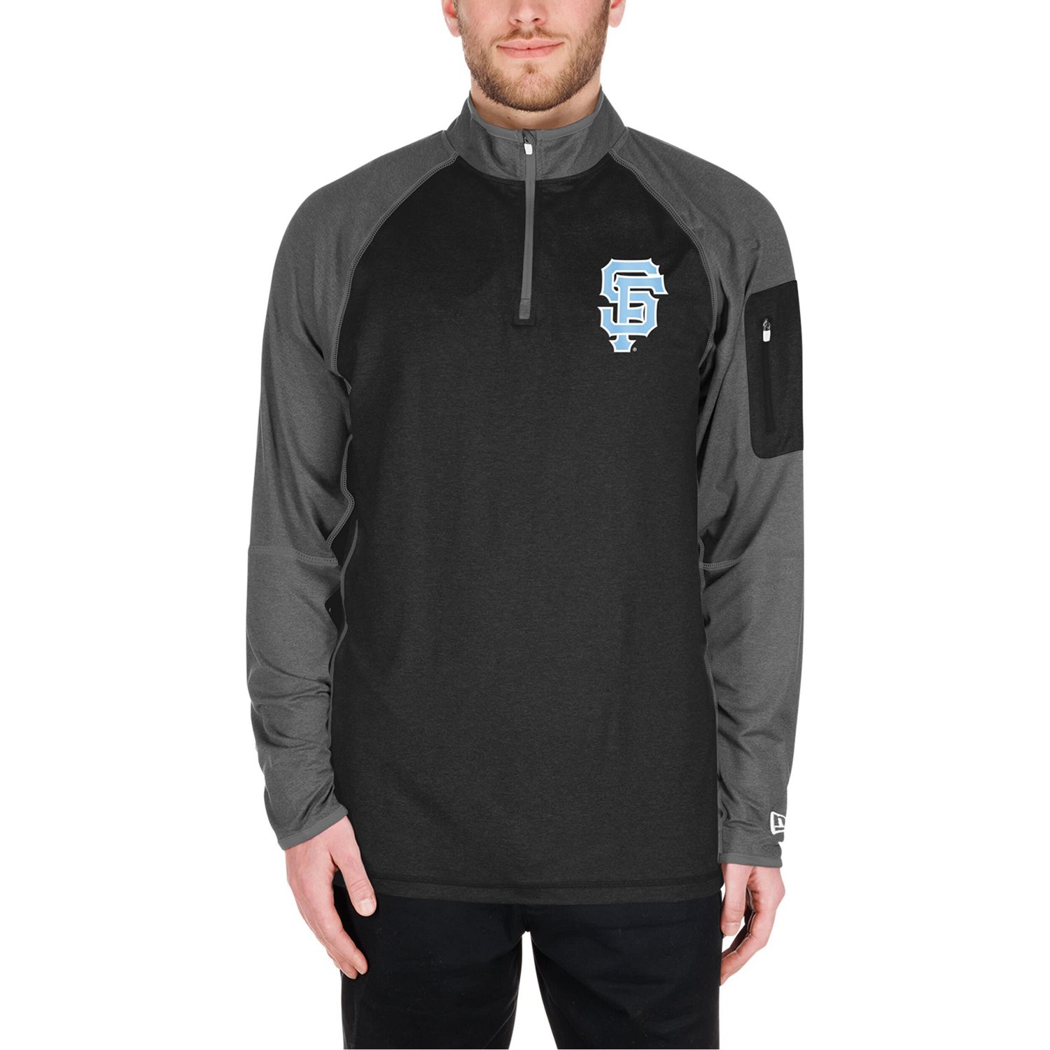 New Era San Francisco Giants Father's Day Raglan Quarter-Zip Top - view number 4