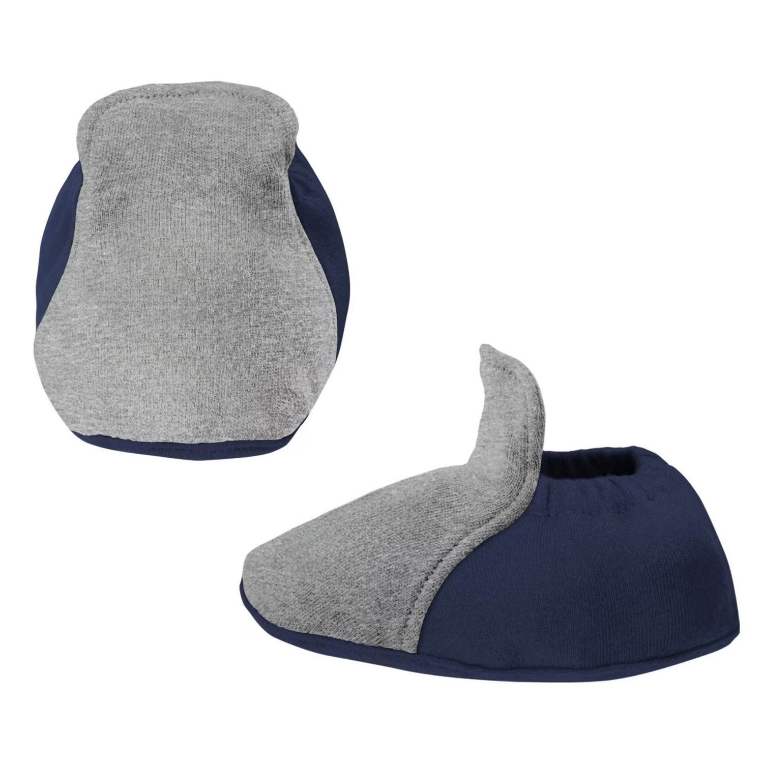 Newborn  /Heather Gray New York Yankees Three-Piece Love of Baseball Bib Bodysuit  Booties Set                                   - view number 4