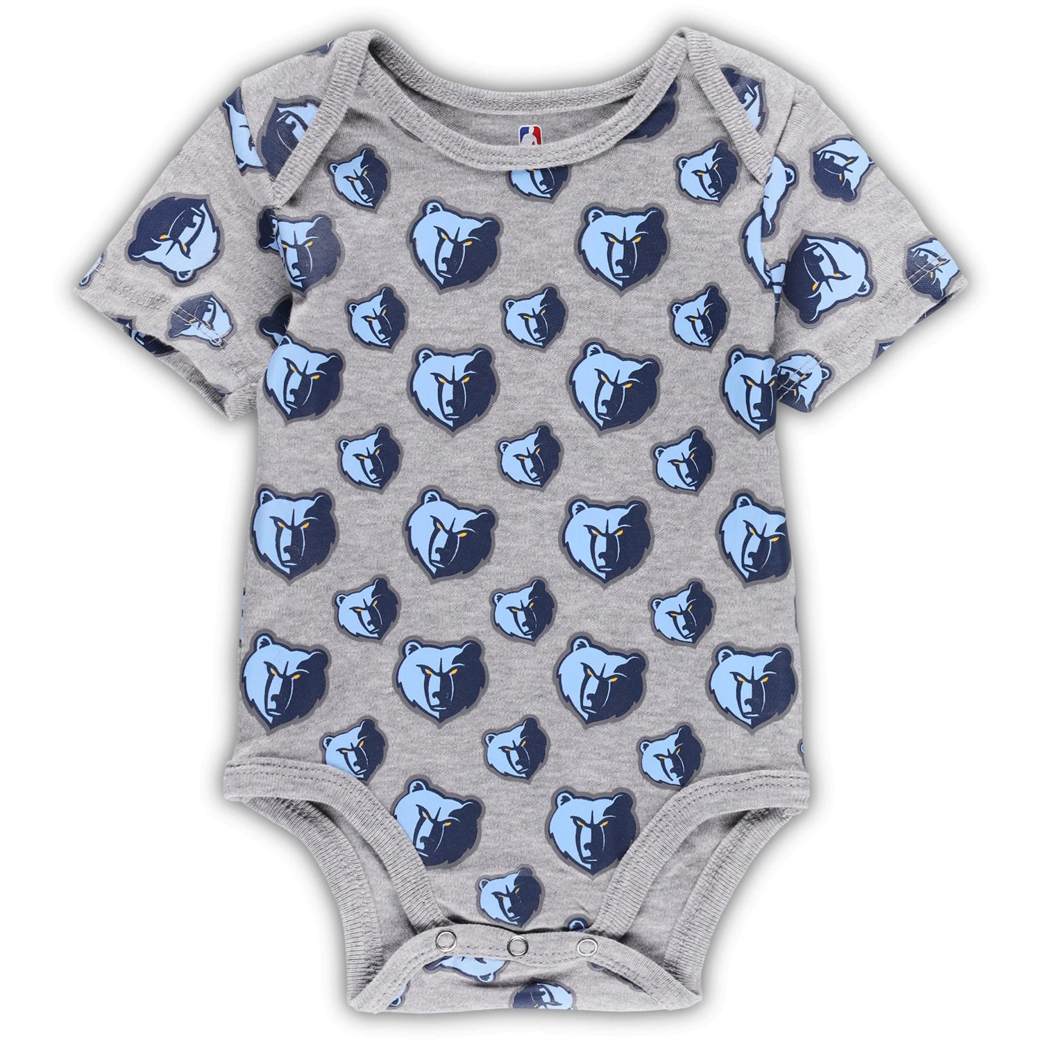 Newborn  Infant /Gray Memphis Grizzlies Two-Pack Double Up Bodysuit Set