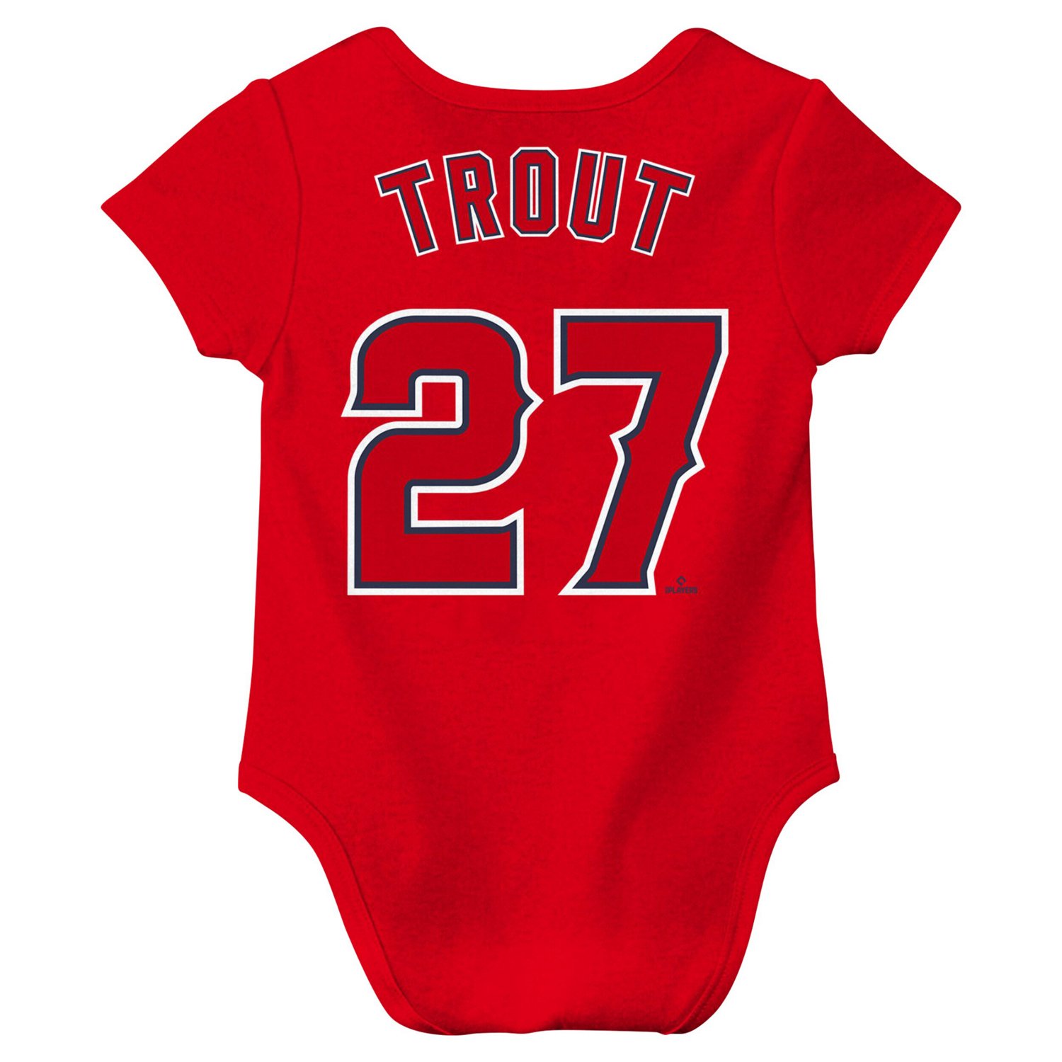 Newborn  Infant Nike Mike Trout Los Angeles Angels Fuse Name  Number Bodysuit - view number 3
