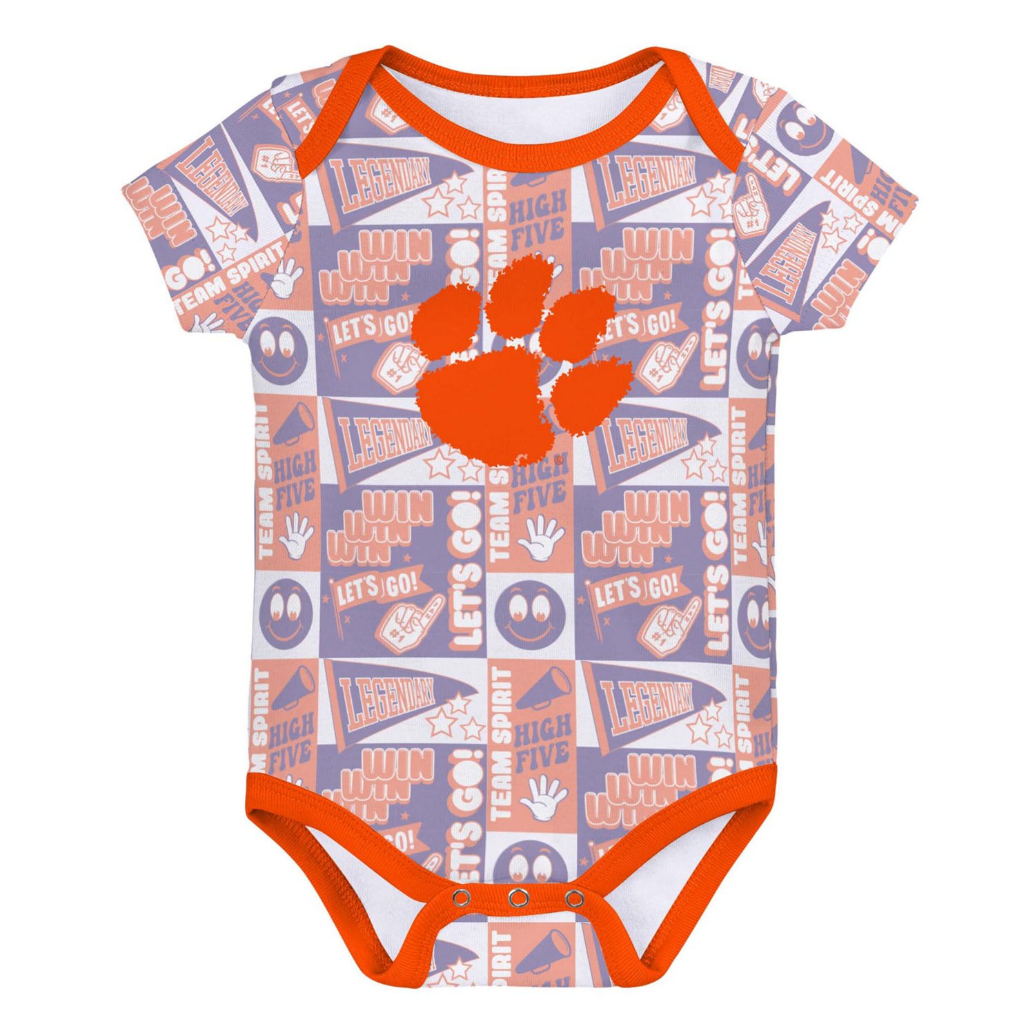 Newborn Clemson Tigers Sunday Comics 3-Pack Bodysuit Set - view number 4