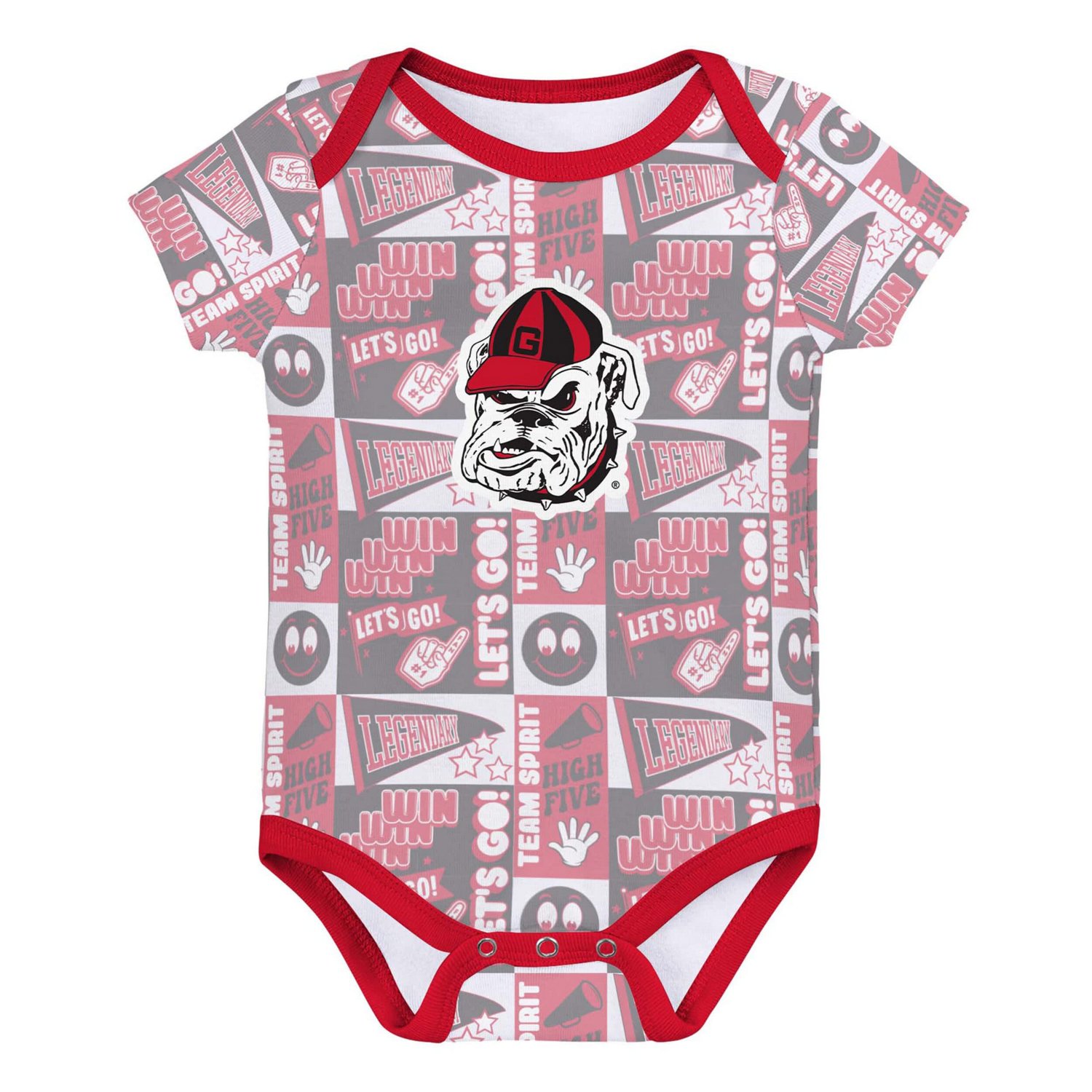 Newborn Georgia Bulldogs Sunday Comics 3-Pack Bodysuit Set - view number 4