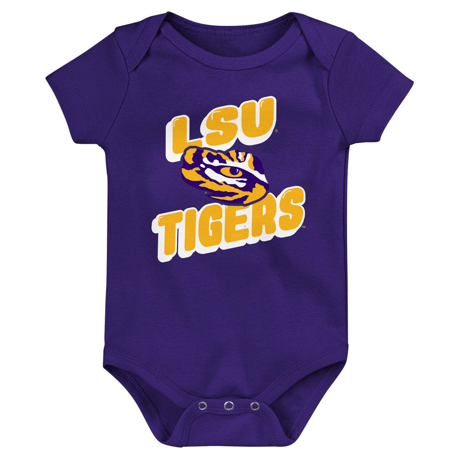 Newborn LSU Tigers Sunday Comics 3-Pack Bodysuit Set