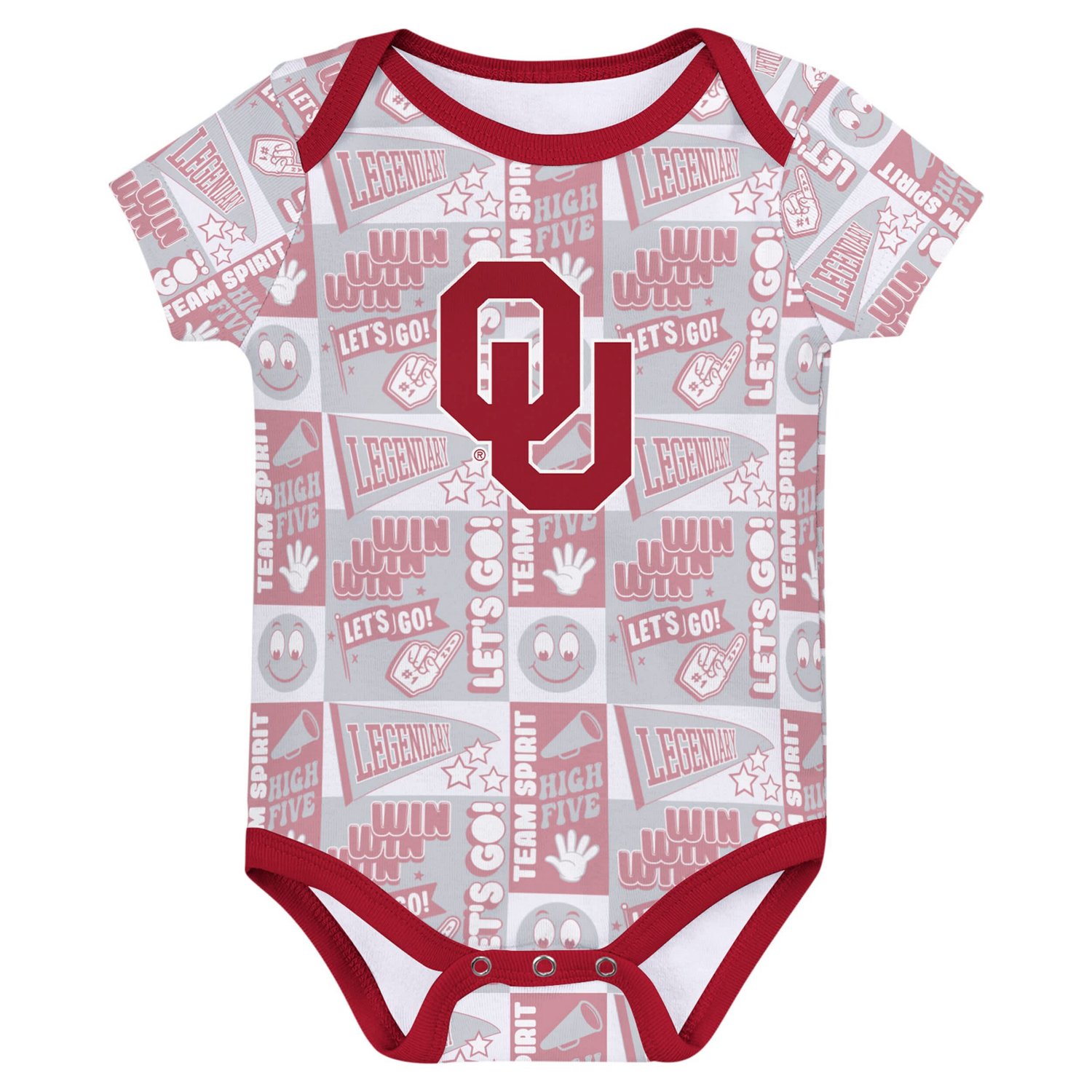 Newborn Oklahoma Sooners Sunday Comics 3-Pack Bodysuit Set - view number 4