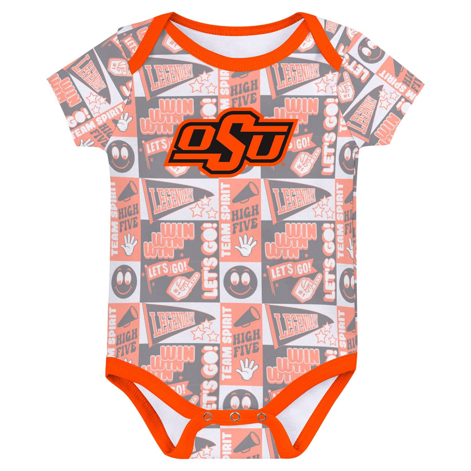 Newborn Oklahoma State Cowboys Sunday Comics 3-Pack Bodysuit Set - view number 4
