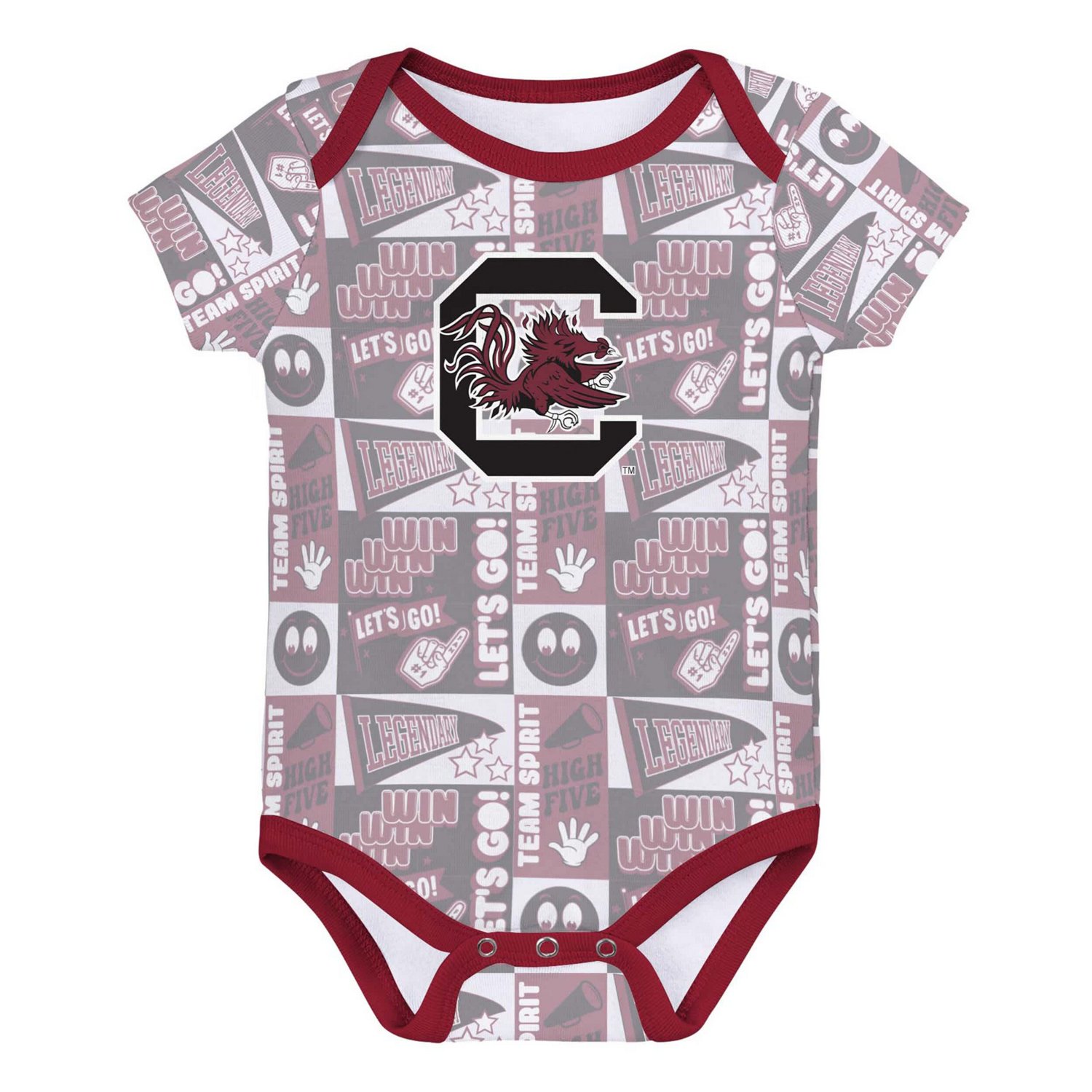 Newborn South Carolina Gamecocks Sunday Comics 3-Pack Bodysuit Set - view number 4