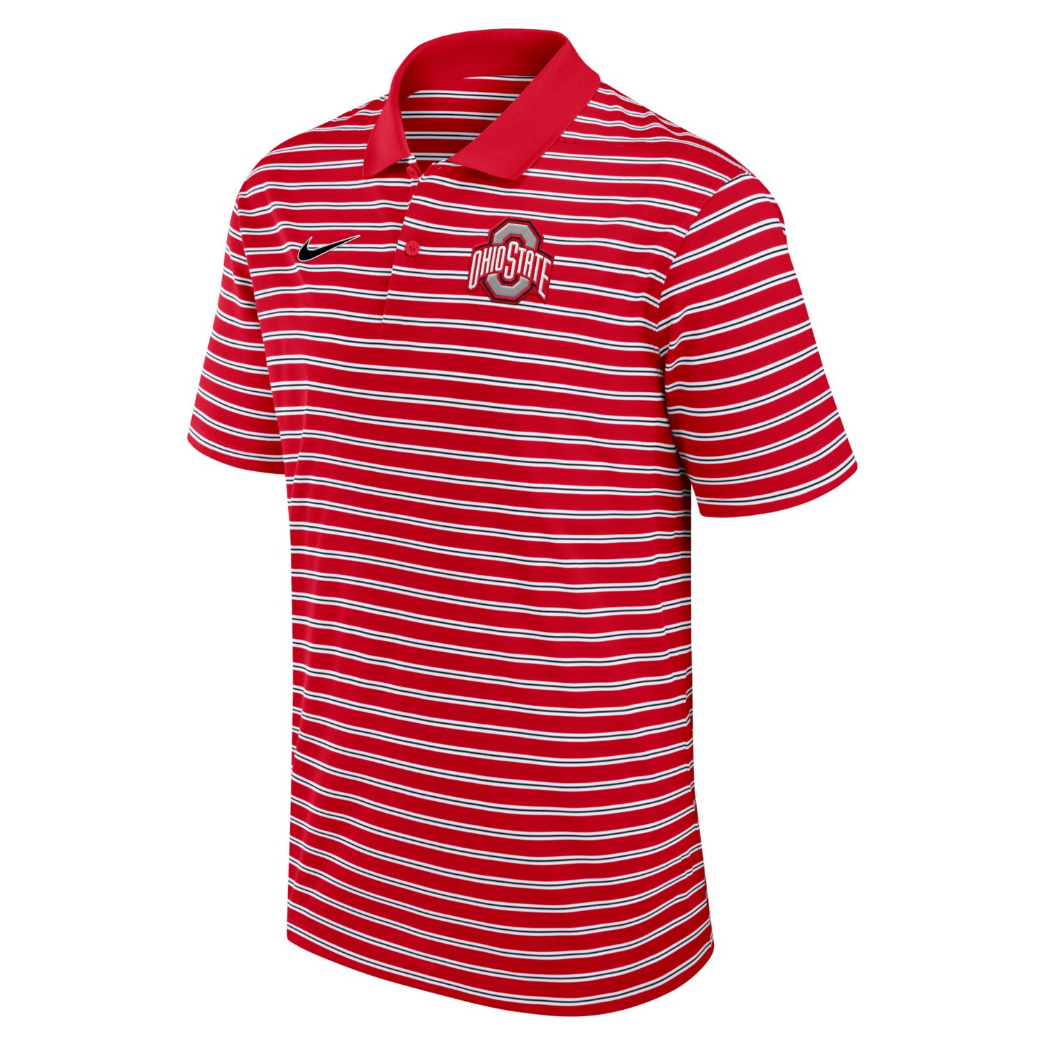 Nike / Ohio State Buckeyes Primetime Victory Striped Performance Polo                                                            - view number 2