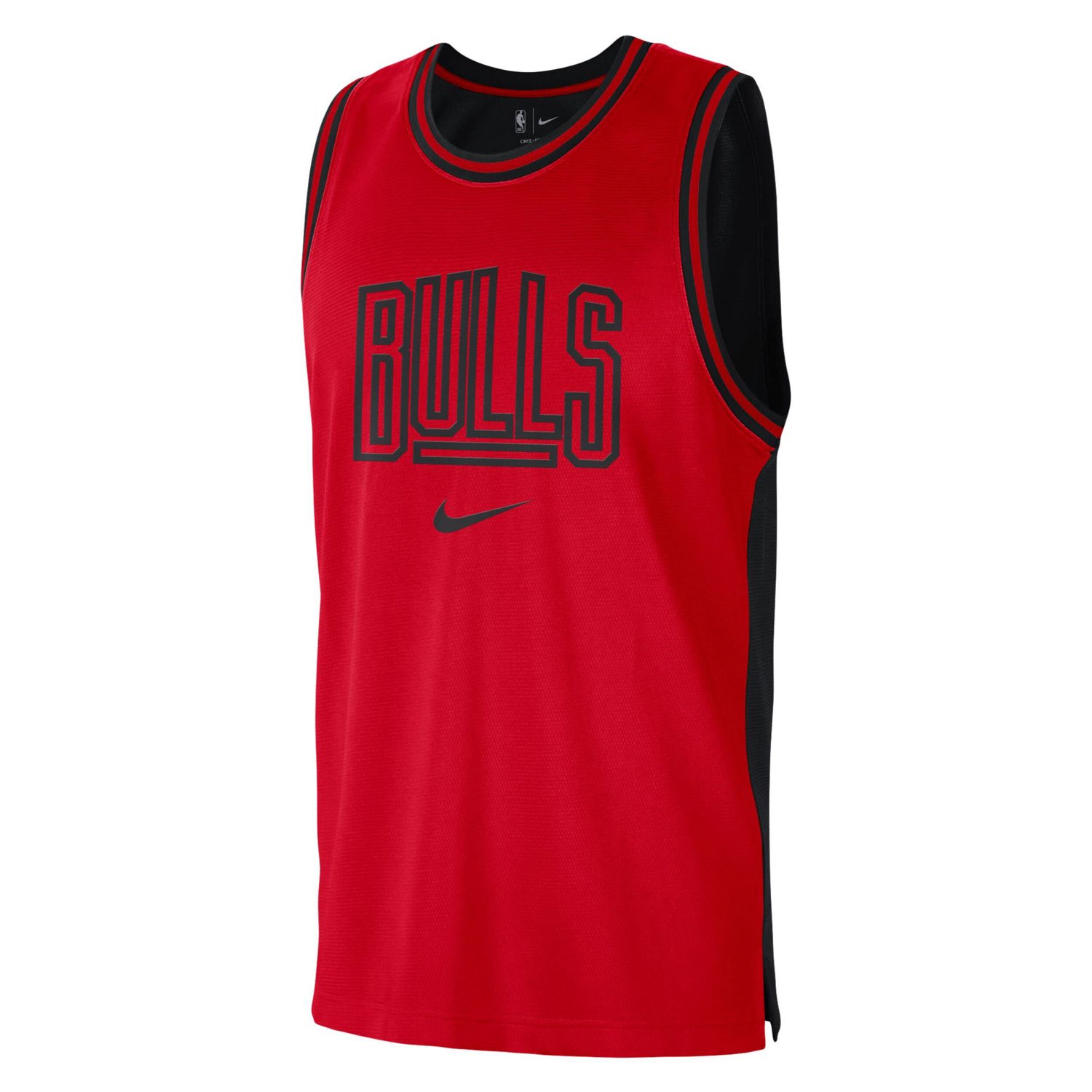Nike /Black Chicago Bulls Courtside Versus Force Split DNA Performance Mesh Tank Top - view number 2