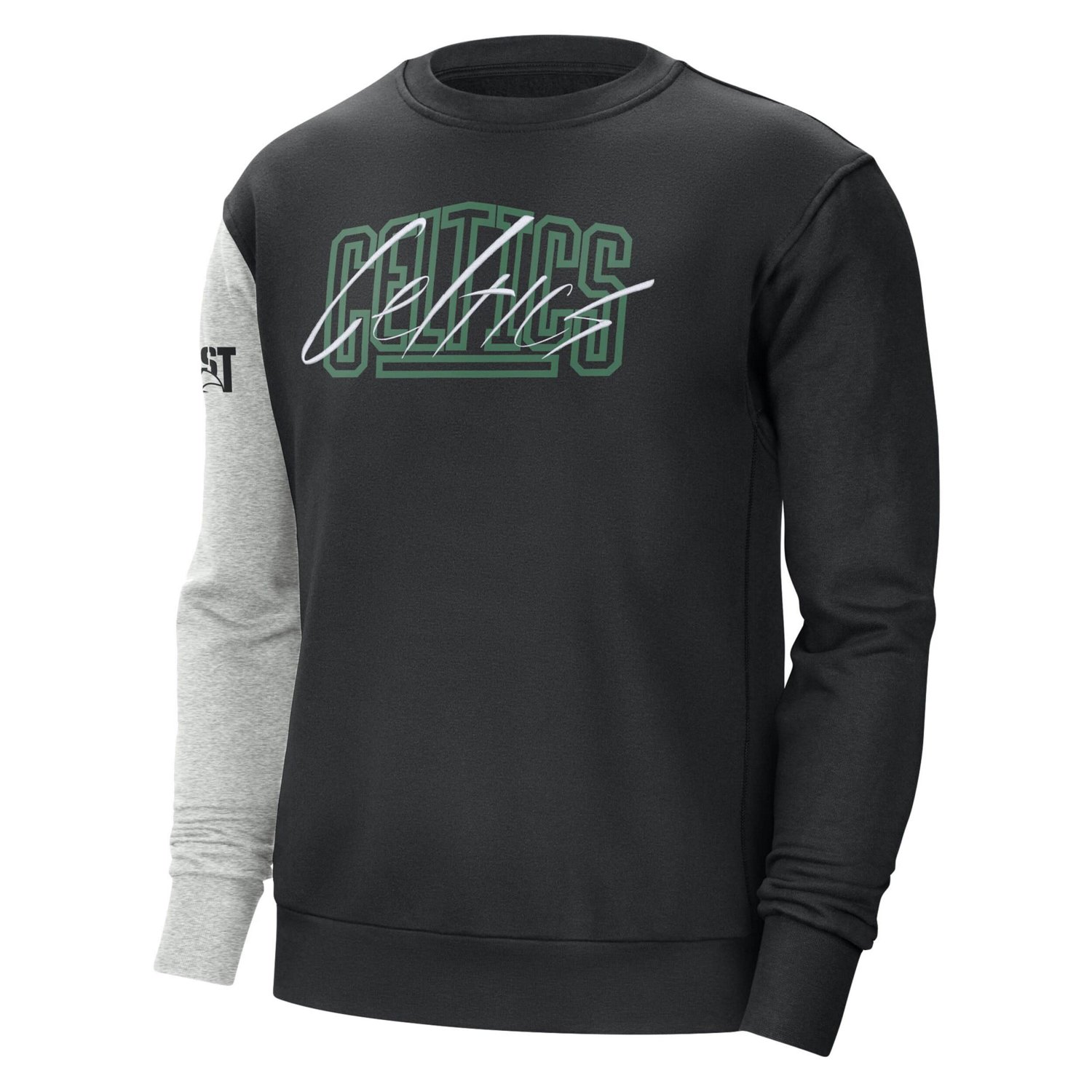Nike /Heather Gray Boston Celtics Courtside Versus Force  Flight Pullover Sweatshirt - view number 2