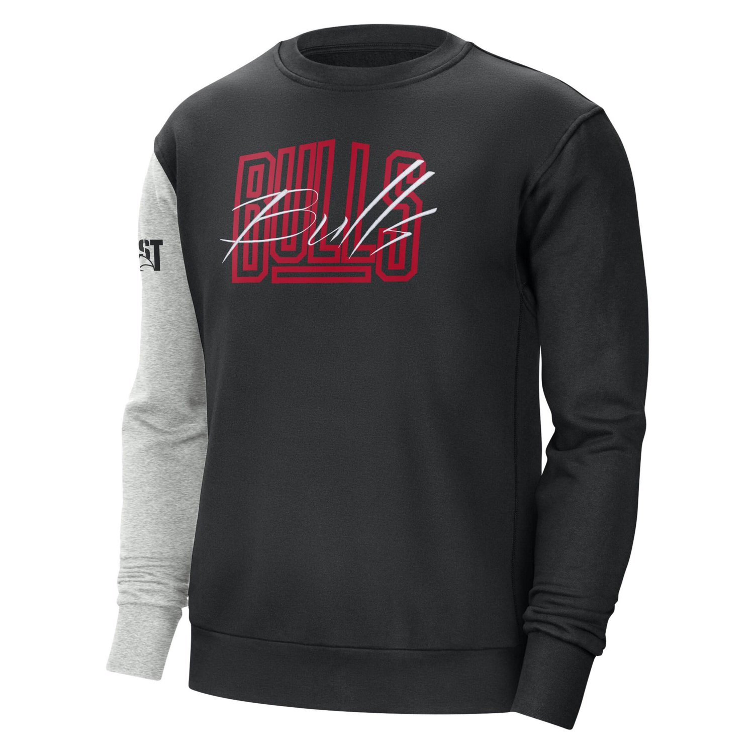 Nike /Heather Gray Chicago Bulls Courtside Versus Force  Flight Pullover Sweatshirt                                              - view number 2