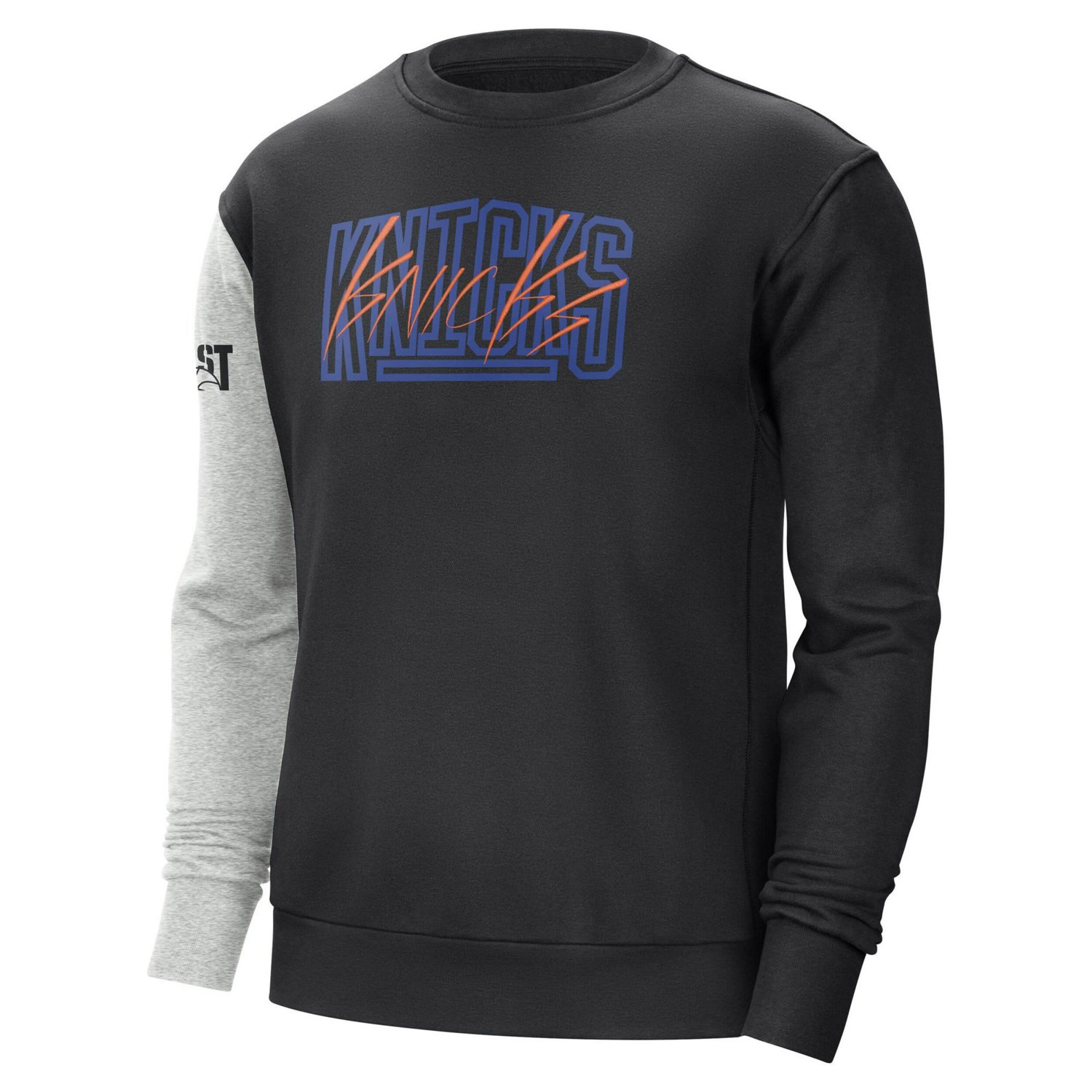 Nike /Heather Gray New York Knicks Courtside Versus Force  Flight Pullover Sweatshirt                                            - view number 2