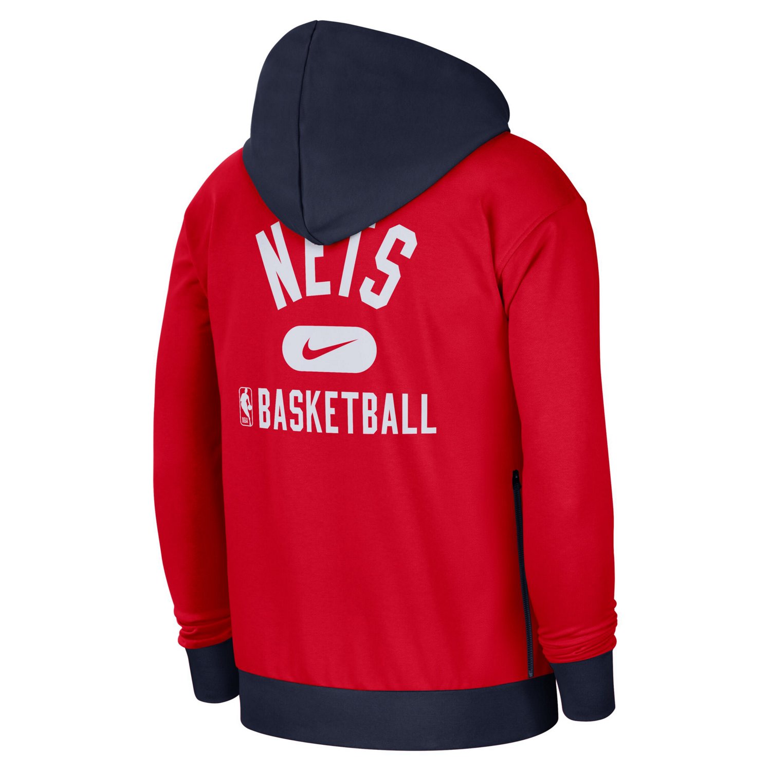 Nike /Navy Brooklyn Nets 2021/22 City Edition Courtside Heavyweight Fleece Full-Zip Hoodie                                       - view number 3