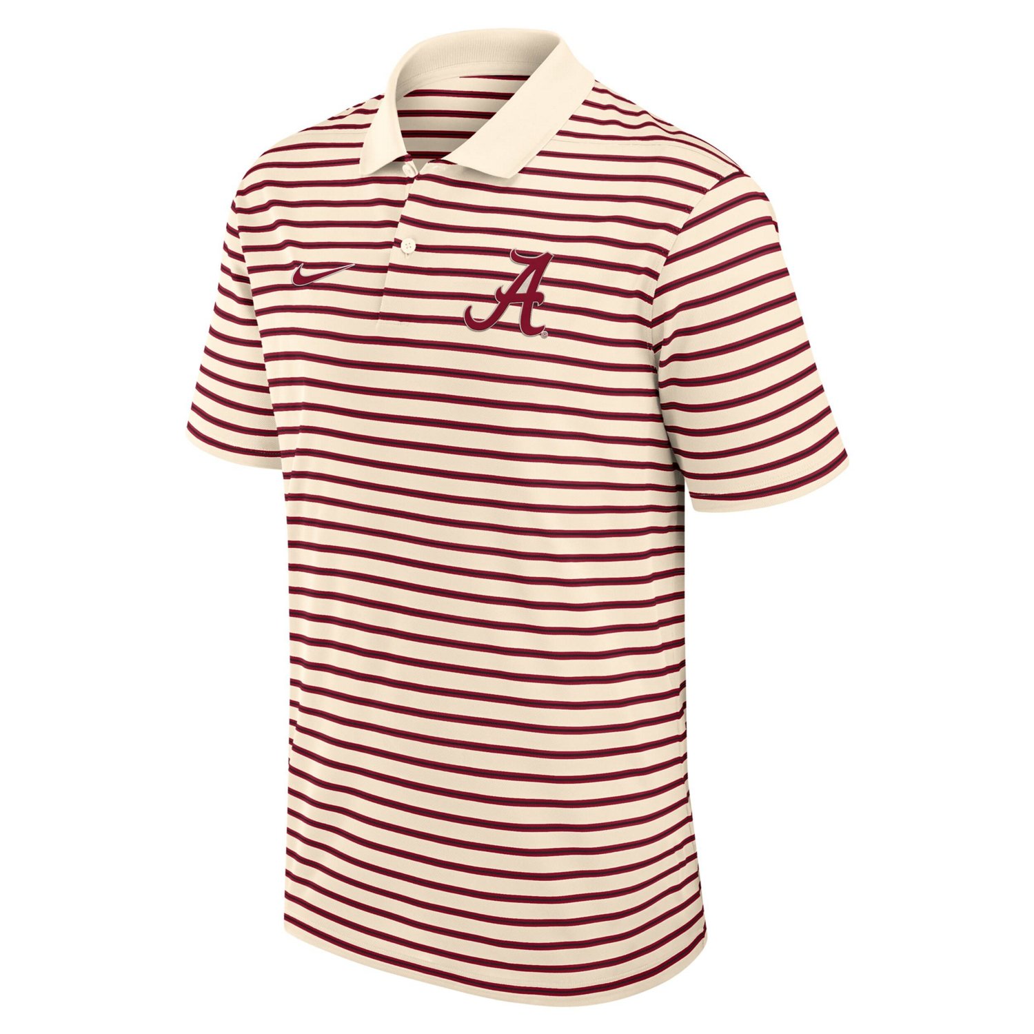 Nike Alabama Crimson Tide Solid Foundation Striped Performance Polo - view number 2