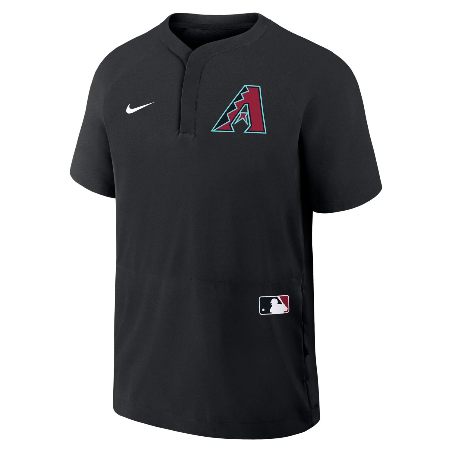 Nike Arizona Diamondbacks Authentic Collection Raglan Short Sleeve Windshirt - view number 2