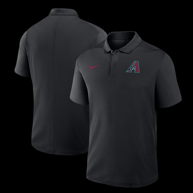Nike Men's Black Arizona Diamondbacks Dri-fit Victory Polo Shirt - Black