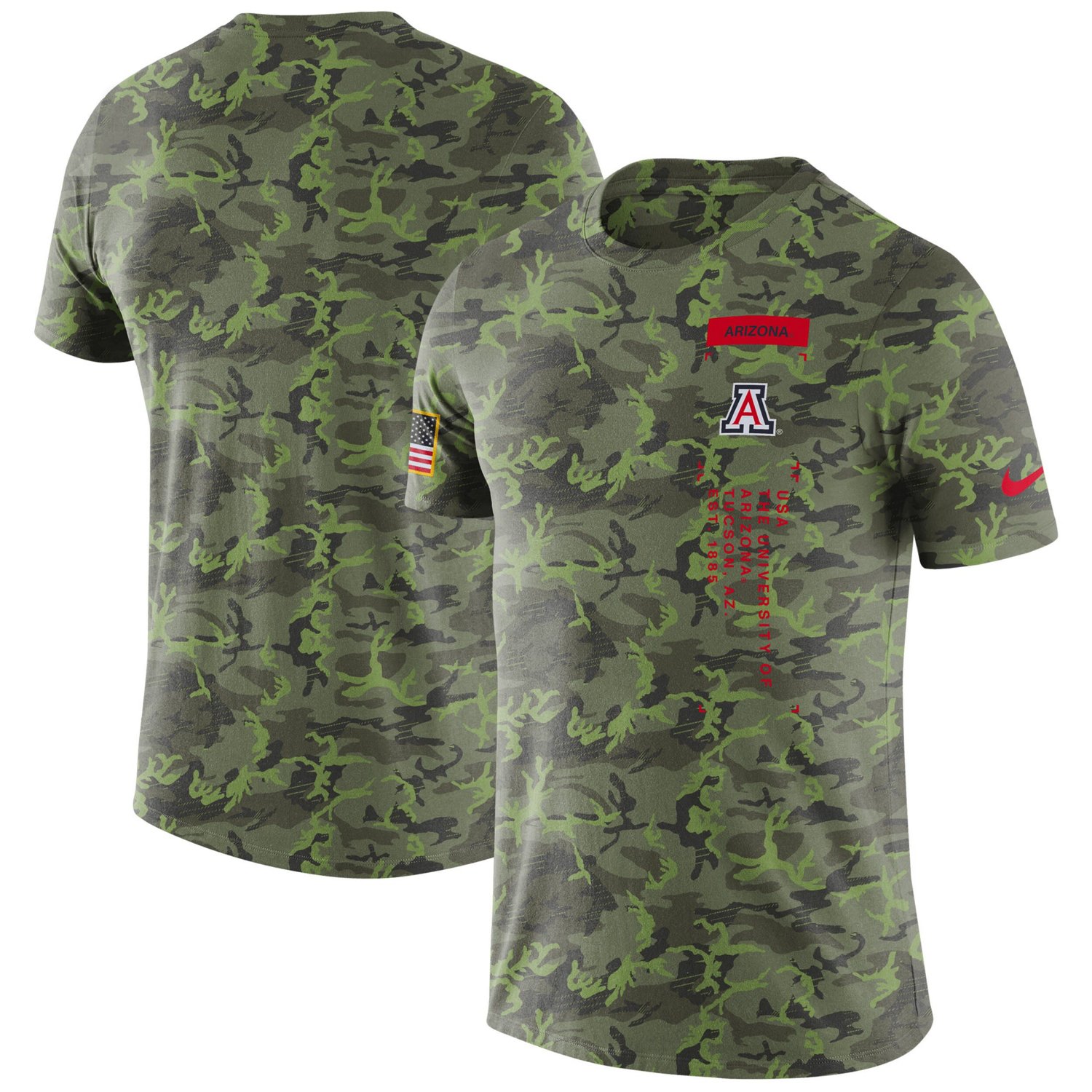 Nike Arizona Wildcats Military T Shirt Free Shipping at Academy