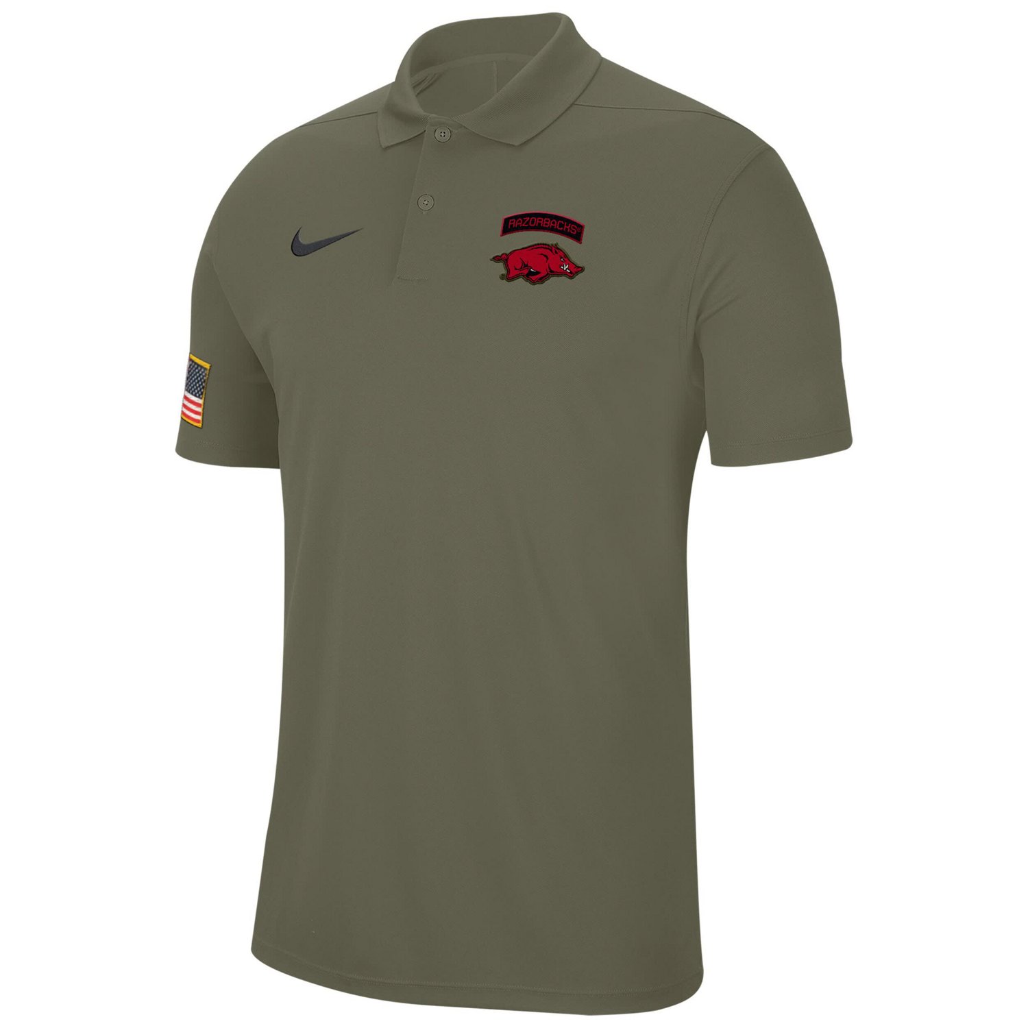 Nike Arkansas Razorbacks Military Appreciation Tour Performance Polo - view number 1