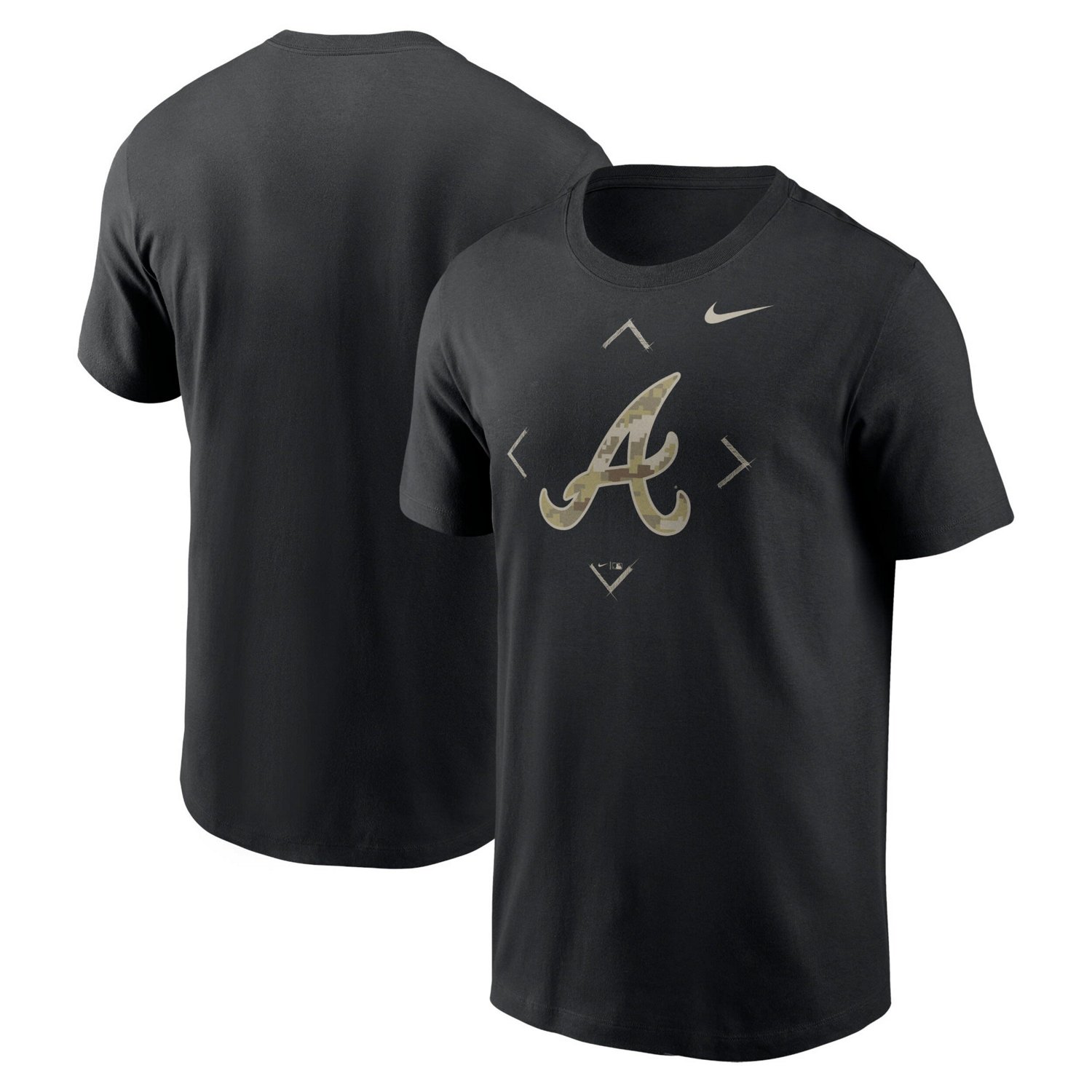 Nike Atlanta Braves Camo Logo T-Shirt                                                                                            - view number 1