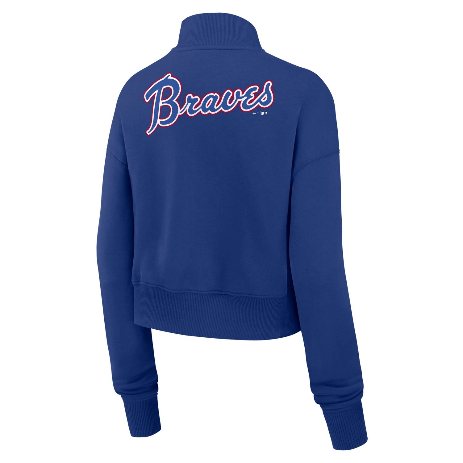 Nike Atlanta Braves Cooperstown Collection Phoenix Fleece Half-Zip Sweatshirt - view number 3