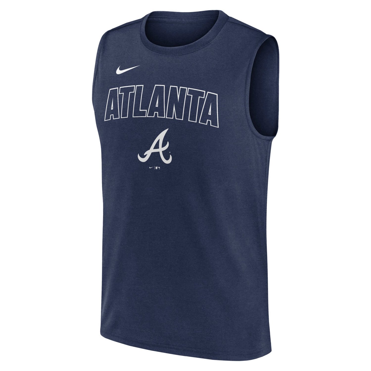 Nike Atlanta Braves Knockout Performance Muscle Tank Top - view number 2