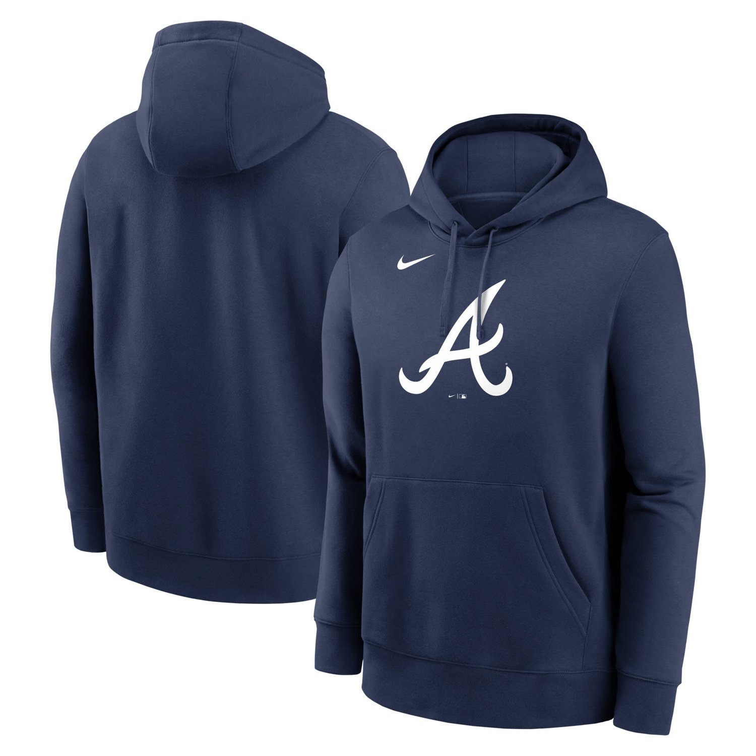 Nike Atlanta Braves Logo Club Fleece Pullover Hoodie                                                                             - view number 1
