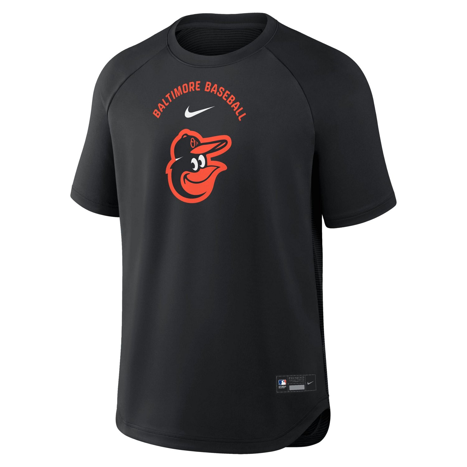 Nike Baltimore Orioles Authentic Collection Batting Practice Pre-Game Raglan Dri-FIT Top - view number 4