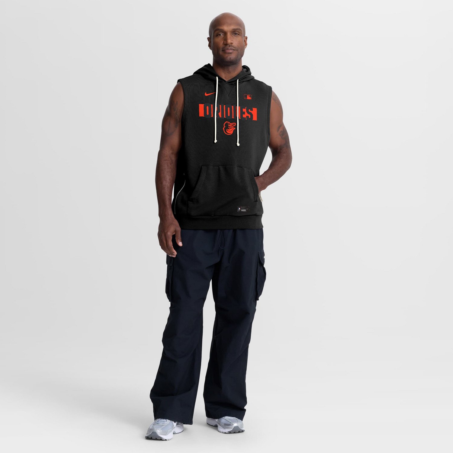 Nike Baltimore Orioles Authentic Collection Standard Issue Dri-FIT Sleeveless Hoodie - view number 3