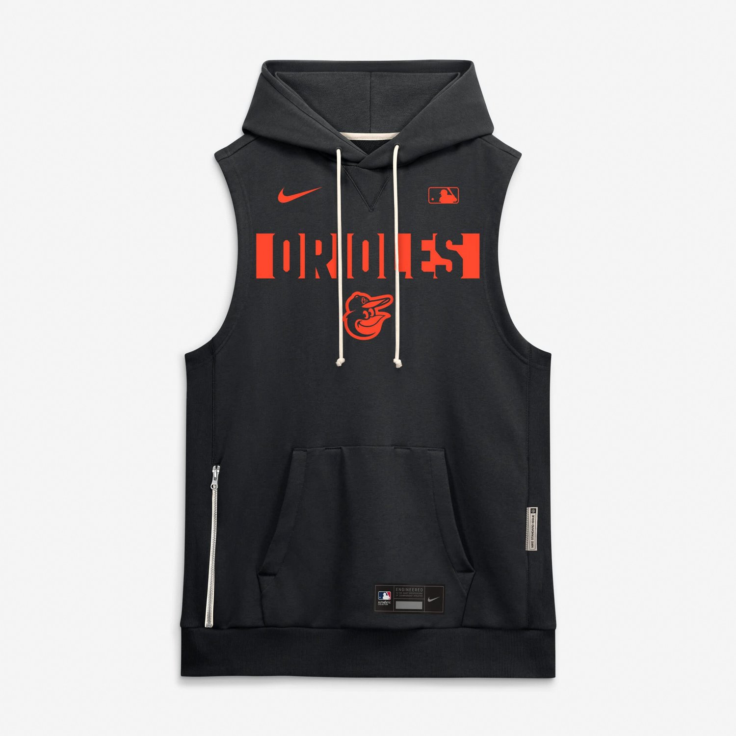 Nike Baltimore Orioles Authentic Collection Standard Issue Dri-FIT Sleeveless Hoodie - view number 4