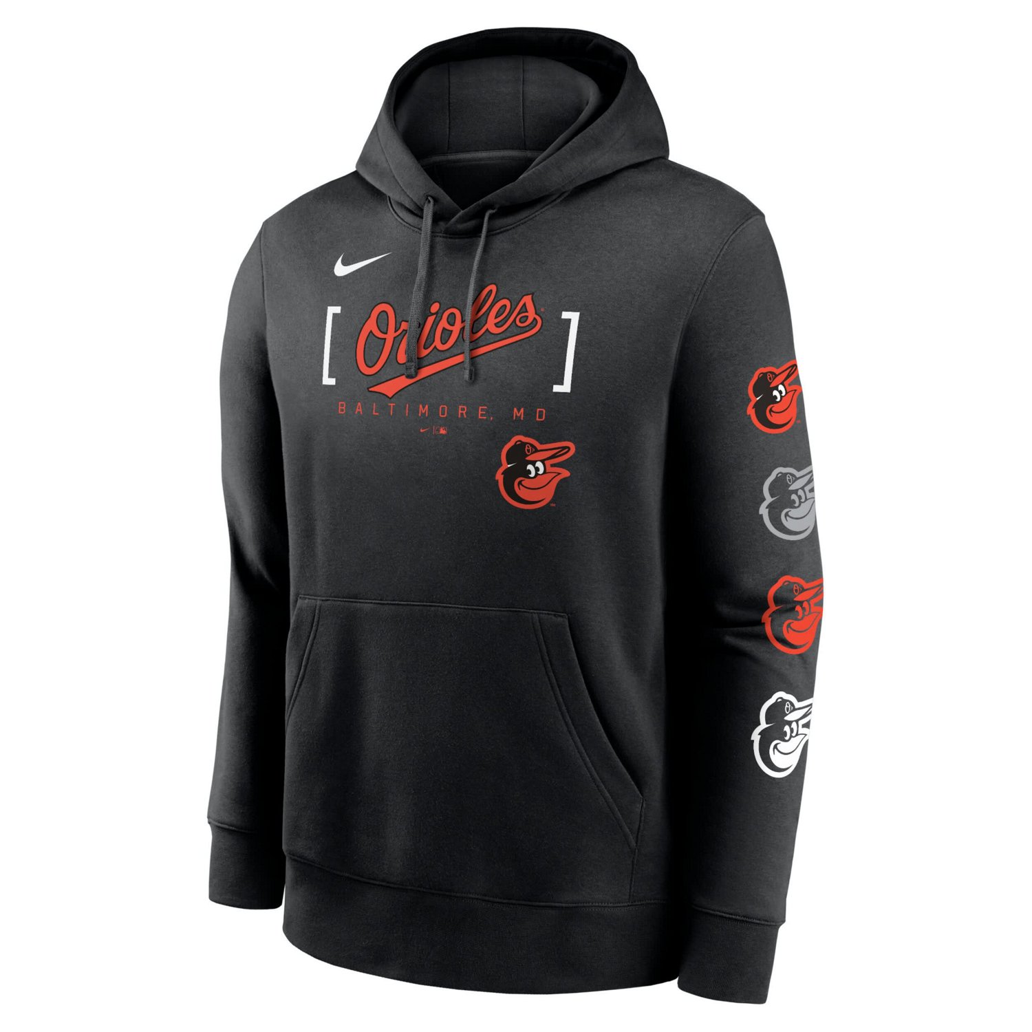 Nike Baltimore Orioles Club Stack Pullover Hoodie - view number 2