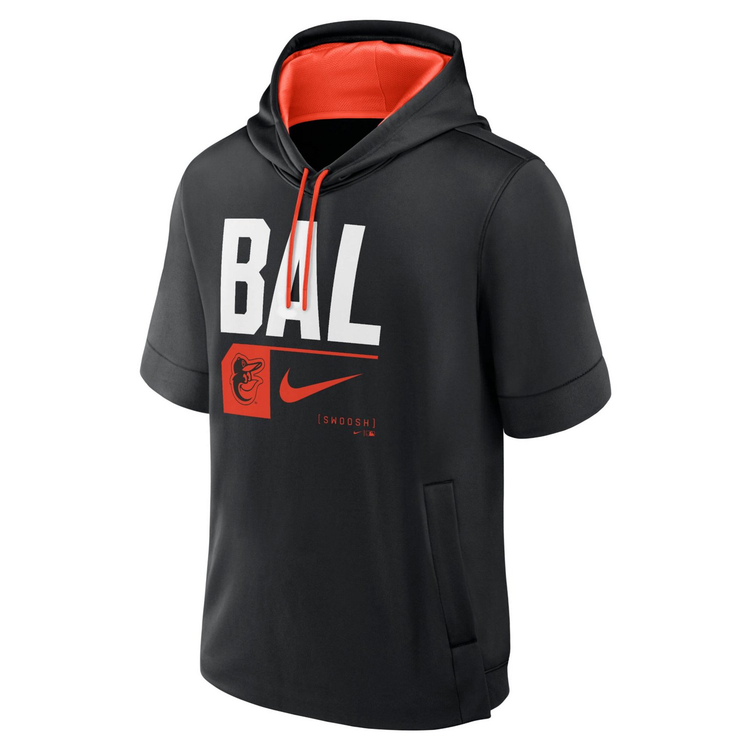 Nike Baltimore Orioles Tri Code Lockup Short Sleeve Pullover Hoodie - view number 2