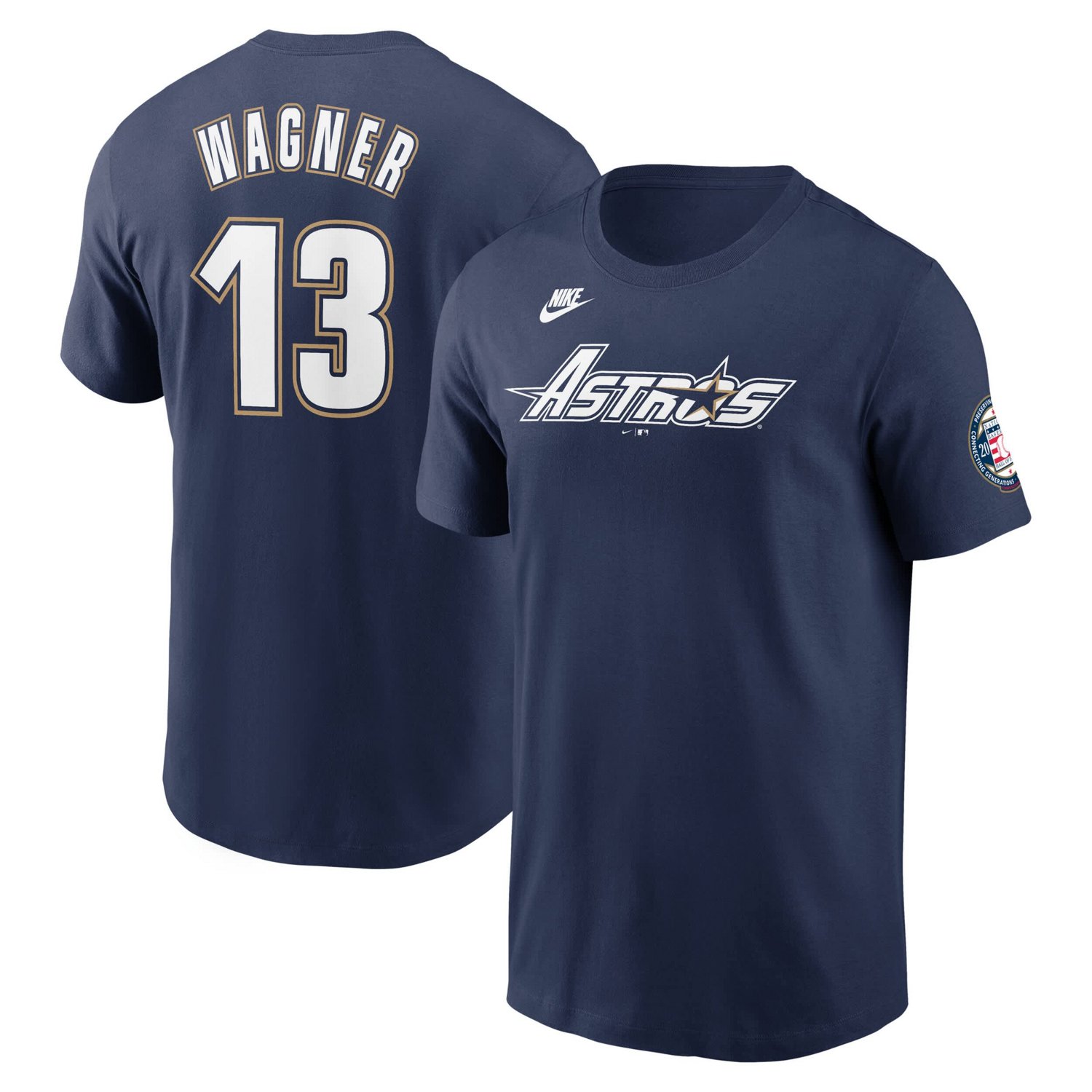 Nike Billy Wagner Houston Astros 2025 National Baseball Hall of Fame Name  Number T-Shirt