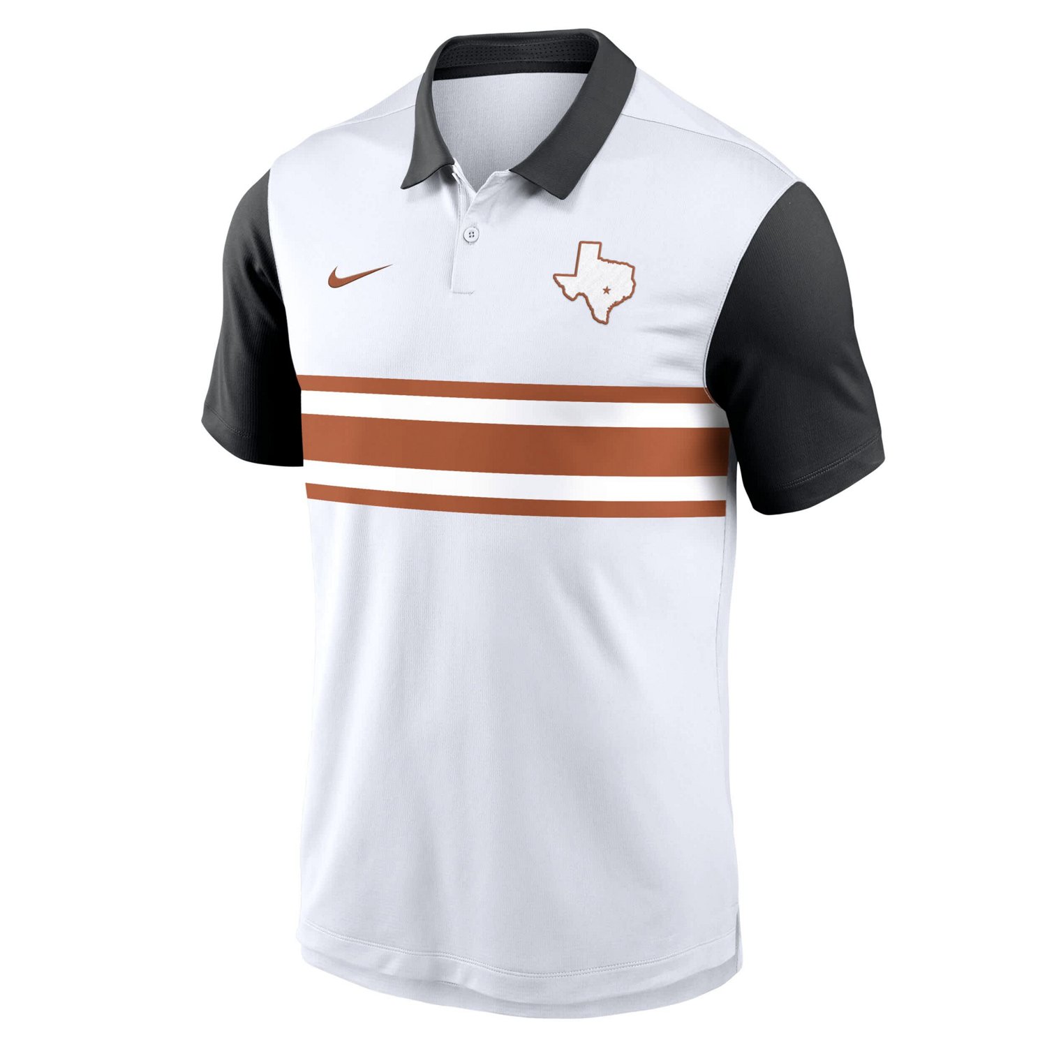Nike Black Texas Longhorns Athletic Prep Alt Logo Vapor Performance Polo - view number 2