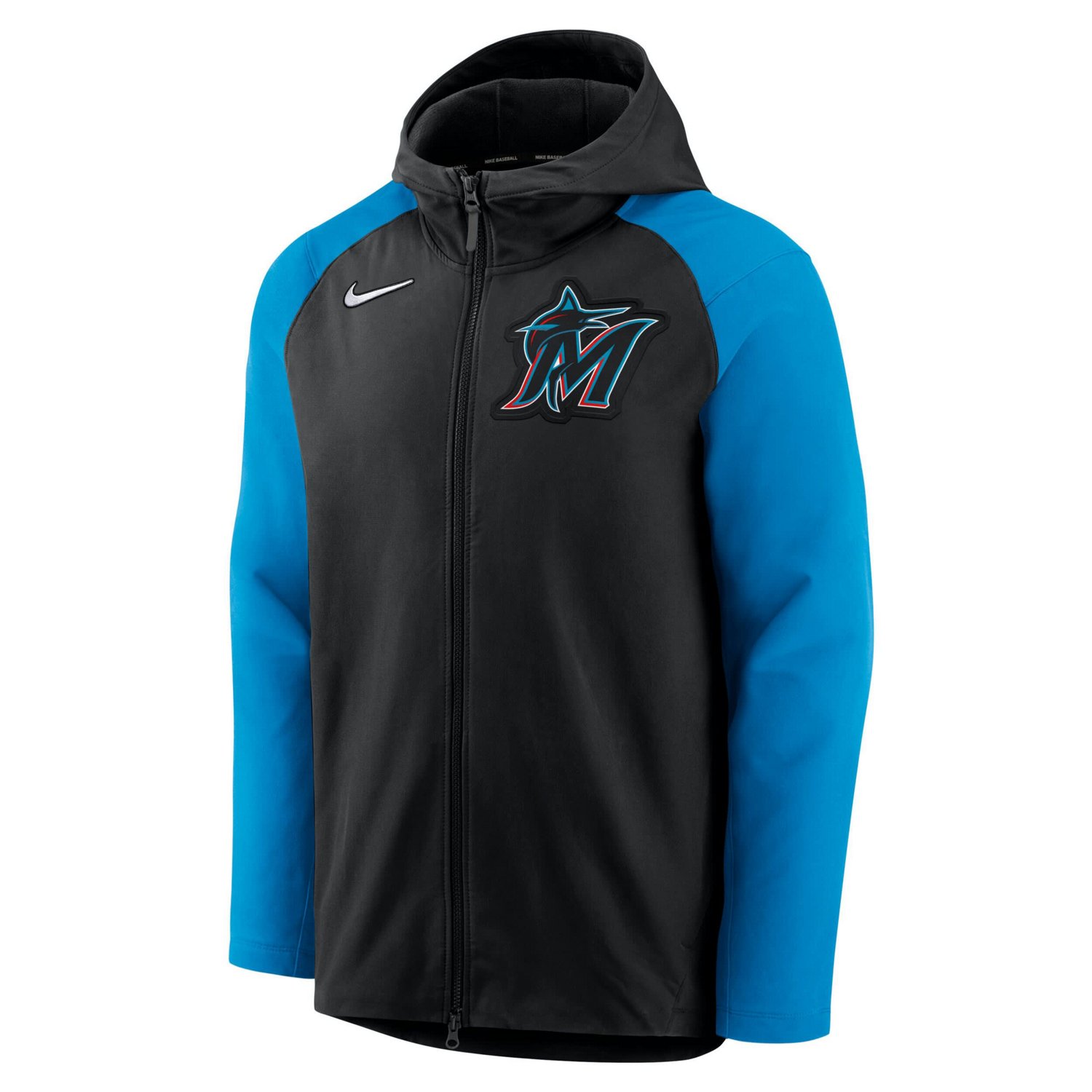 Nike Blue Miami Marlins Authentic Collection Player Performance Full-Zip Hoodie                                                  - view number 2