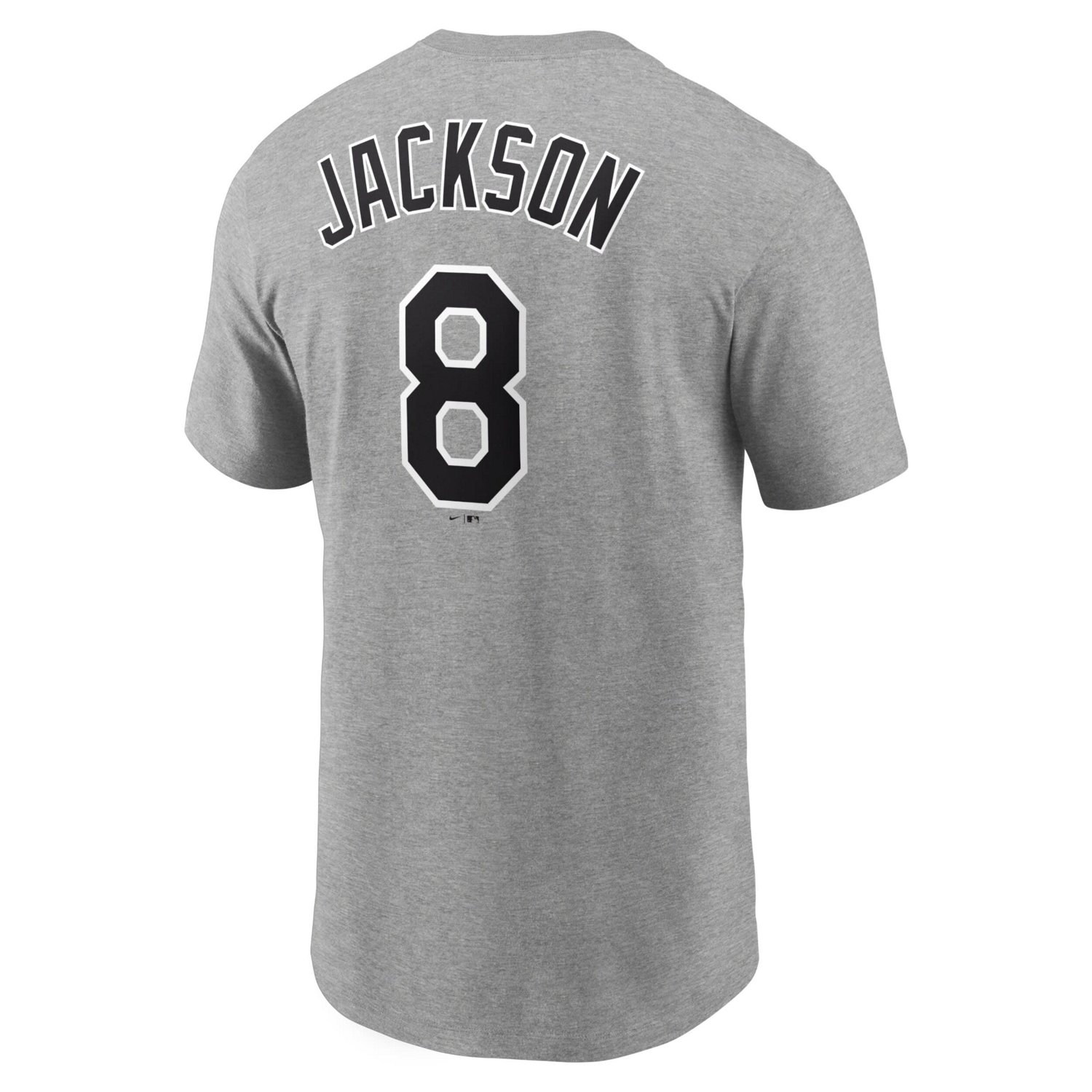 Nike Bo Jackson Heathered Gray Chicago Sox Cooperstown Collection Name  Number T-Shirt