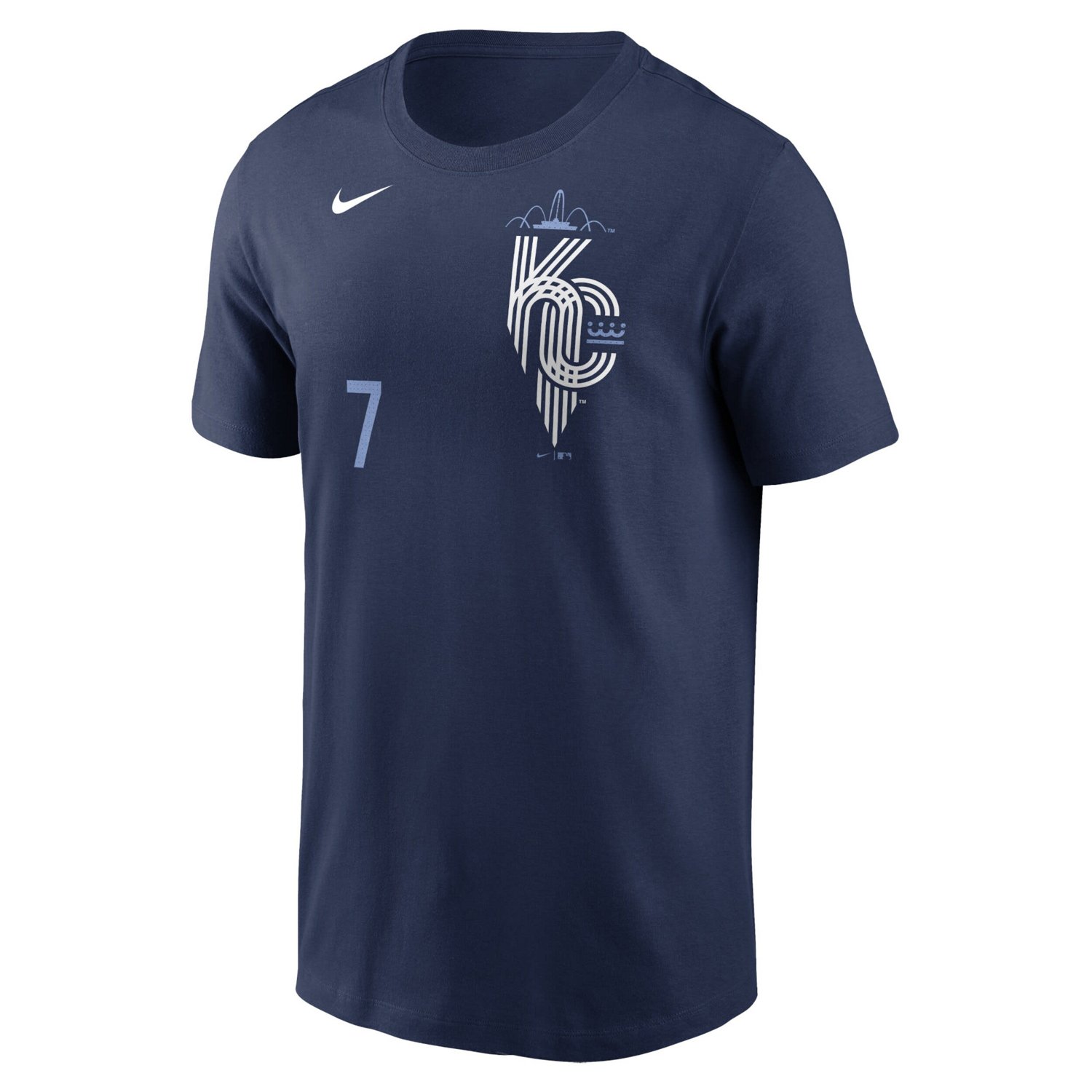 Nike Bobby Witt Jr Kansas City Royals City Connect Fuse Name  Number T-Shirt - view number 2