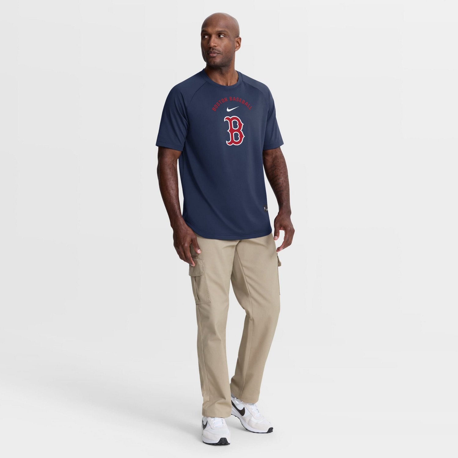 Nike Boston Red Sox Authentic Collection Batting Practice Pre-Game Raglan Dri-FIT Top - view number 3