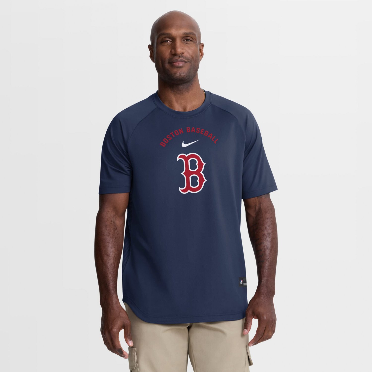 Nike Boston Red Sox Authentic Collection Batting Practice Pre-Game Raglan Dri-FIT Top