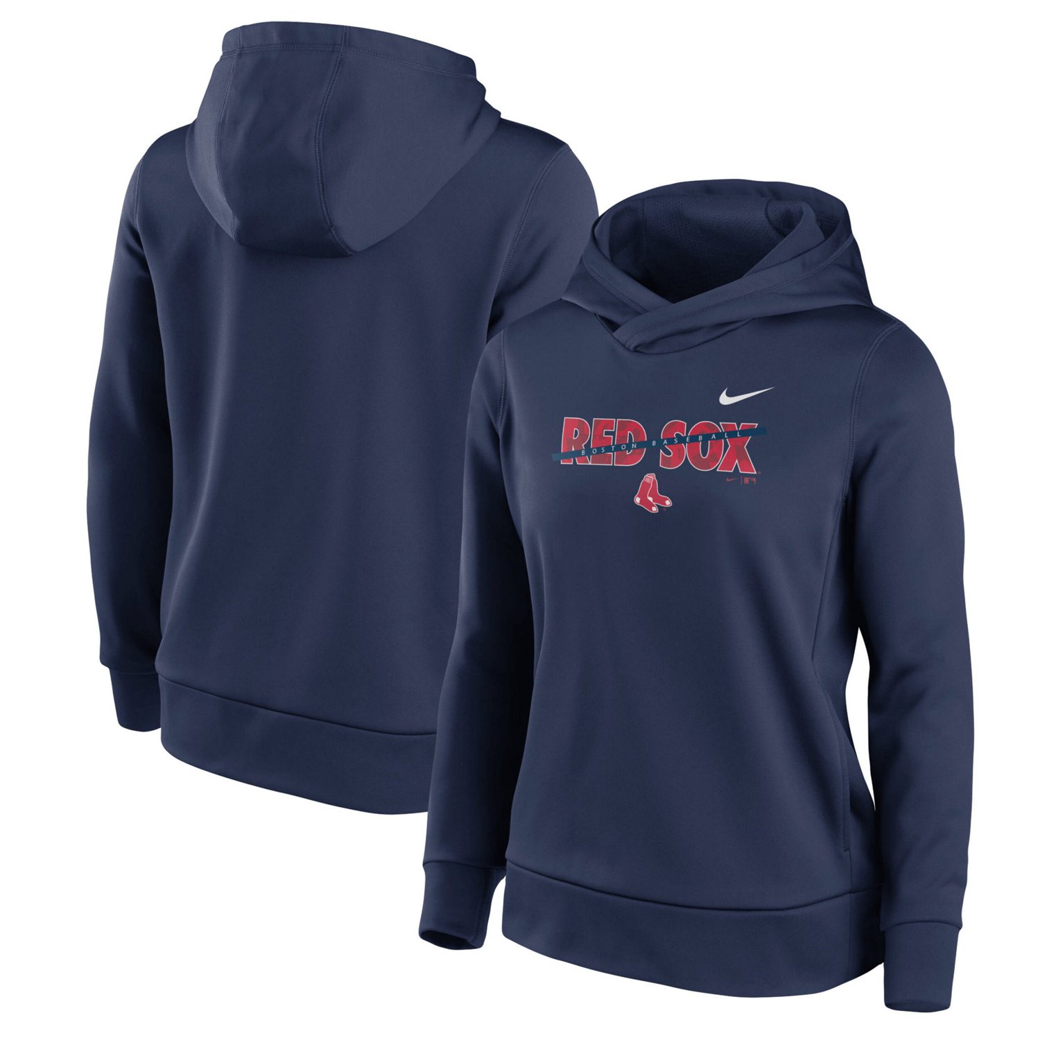 Nike Boston Red Sox Club Angle Performance Pullover Hoodie