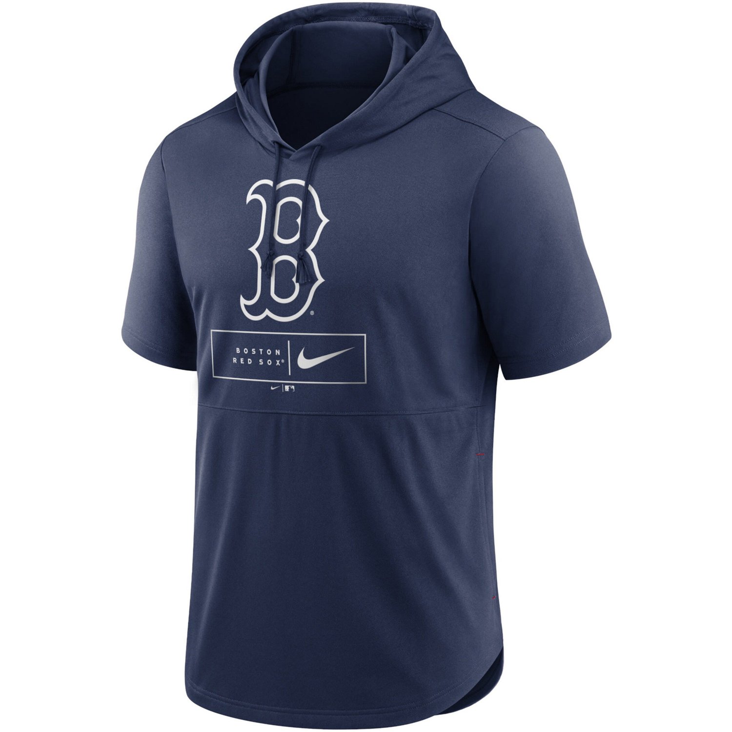 Nike Boston Red Sox Lockup Performance Short Sleeve Lightweight Hooded Top - view number 2