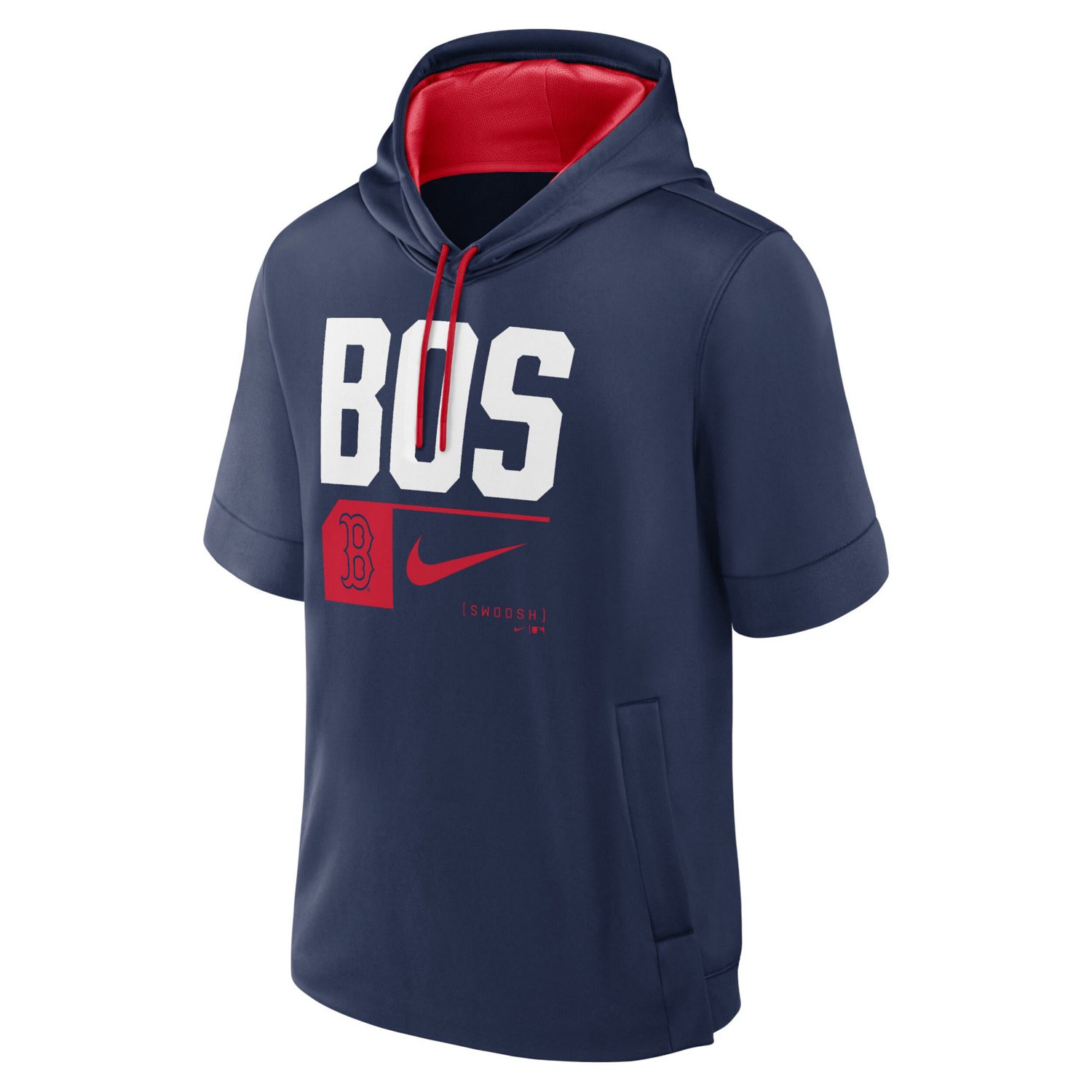 Nike Boston Red Sox Tri Code Lockup Short Sleeve Pullover Hoodie - view number 2