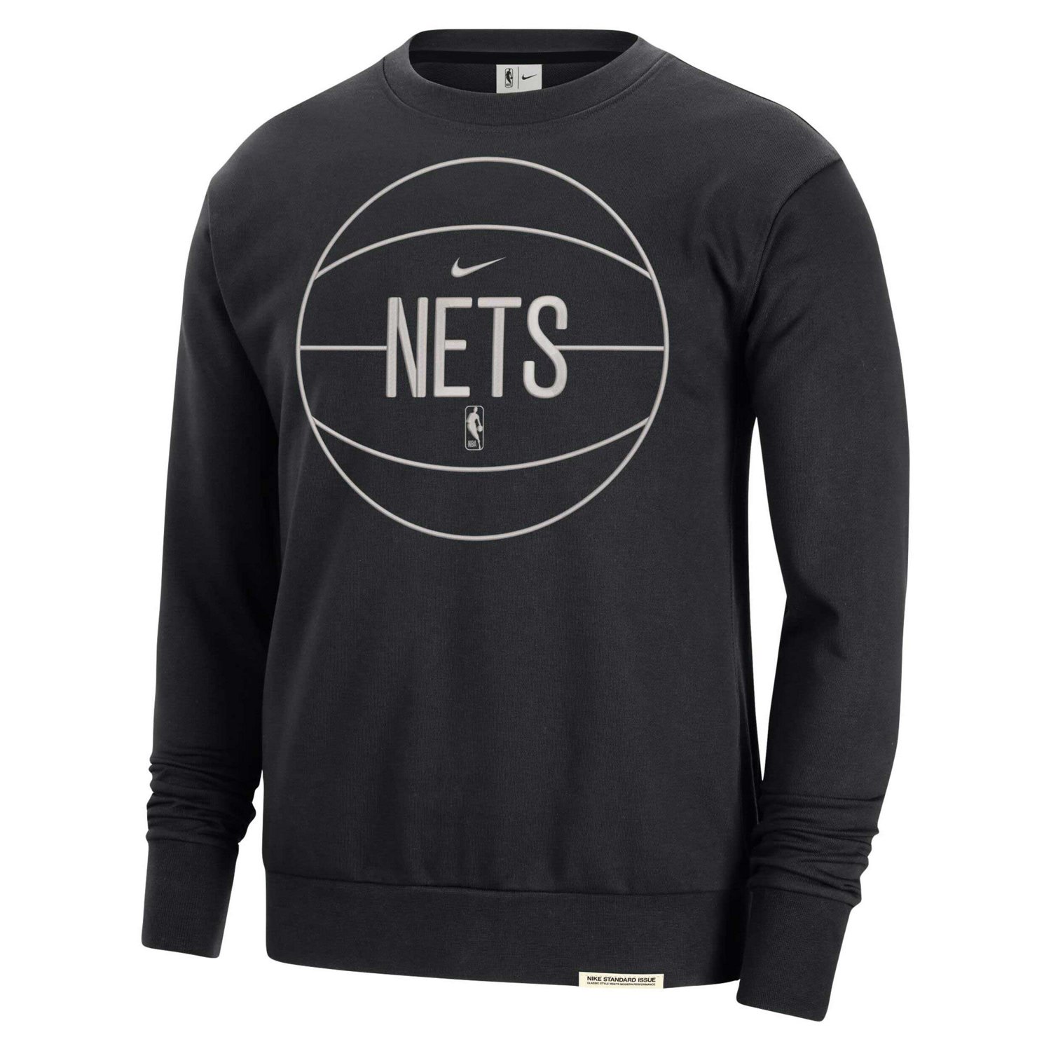 Nike Brooklyn Nets 2023/24 Authentic Standard Issue Travel Performance Pullover Sweatshirt