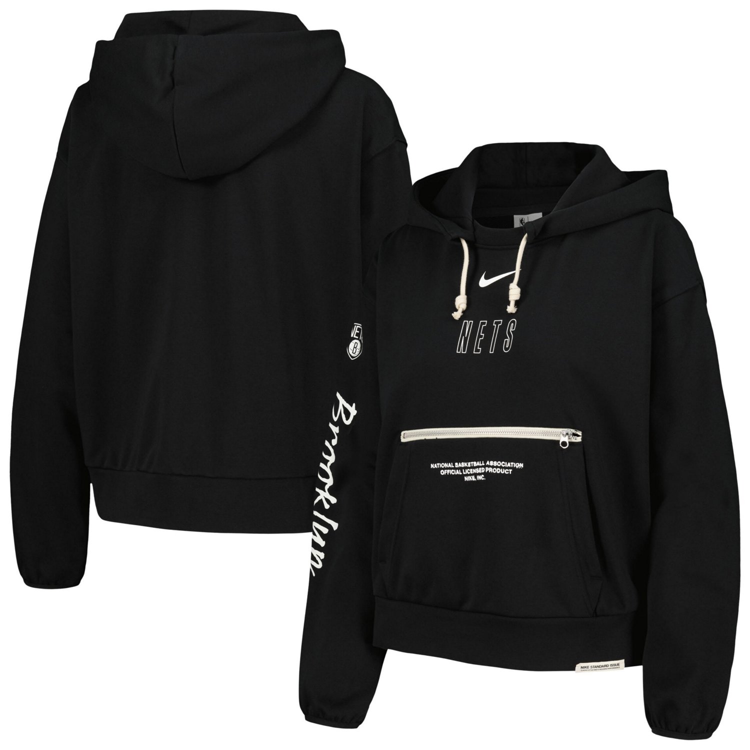 Nike Brooklyn Nets Courtside Standard Issue Performance Pullover Hoodie