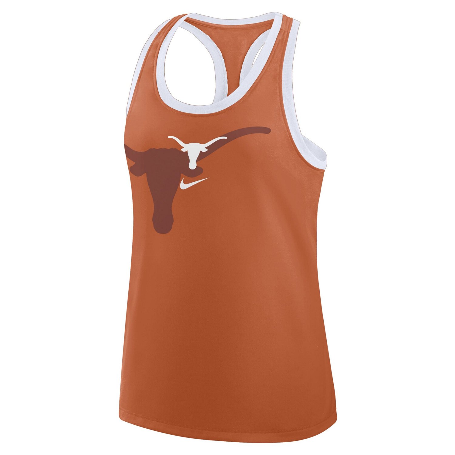 Nike Burnt Texas Longhorns Primetime Racerback Tri-Blend Tank Top - view number 2
