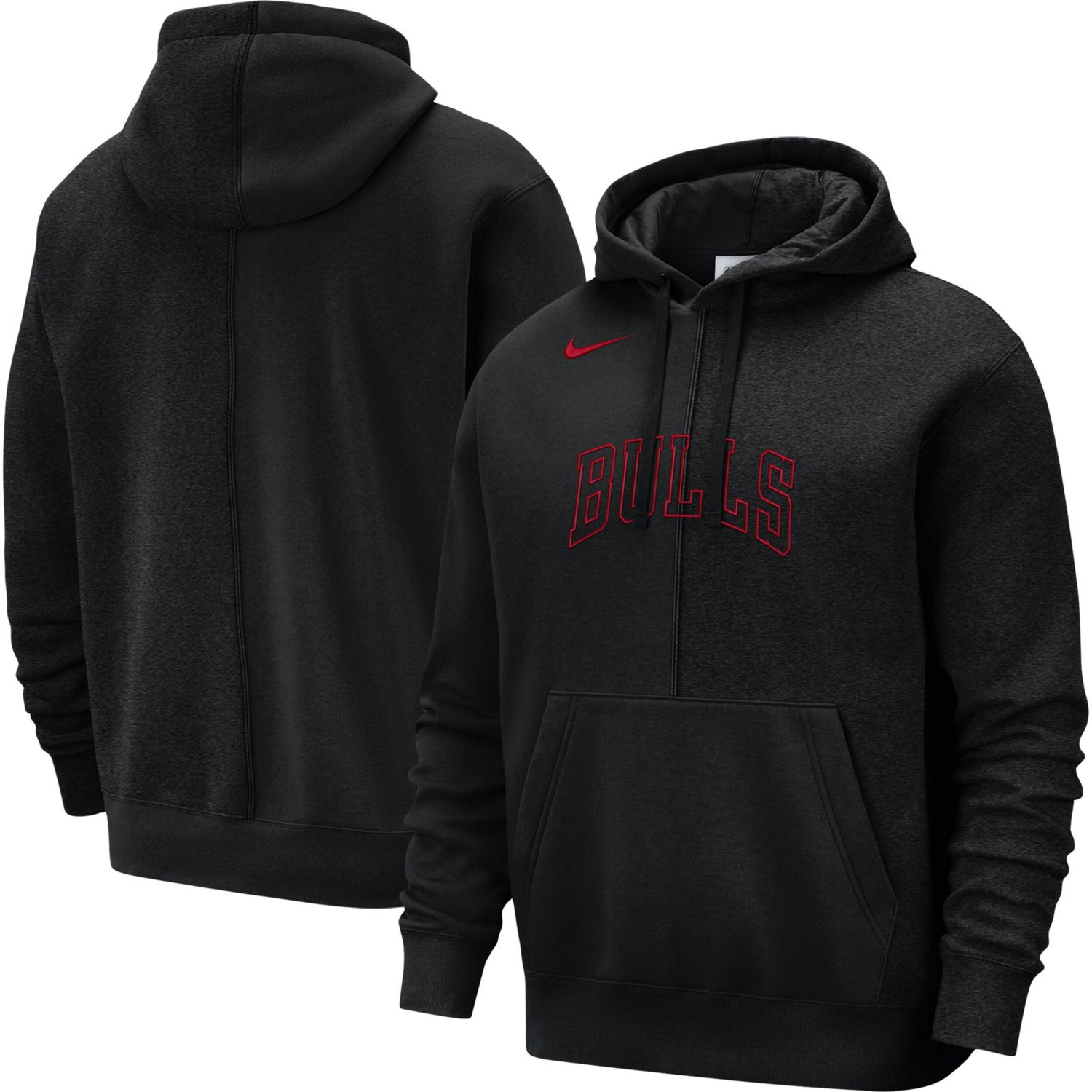 Nike Chicago Bulls Courtside Versus Stitch Split Pullover Hoodie                                                                 - view number 1